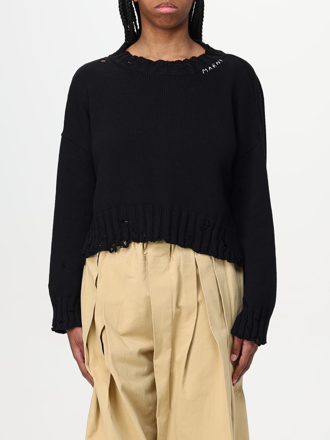 MARNI SWEATER: Sweater woman Marni, Black - Img 1