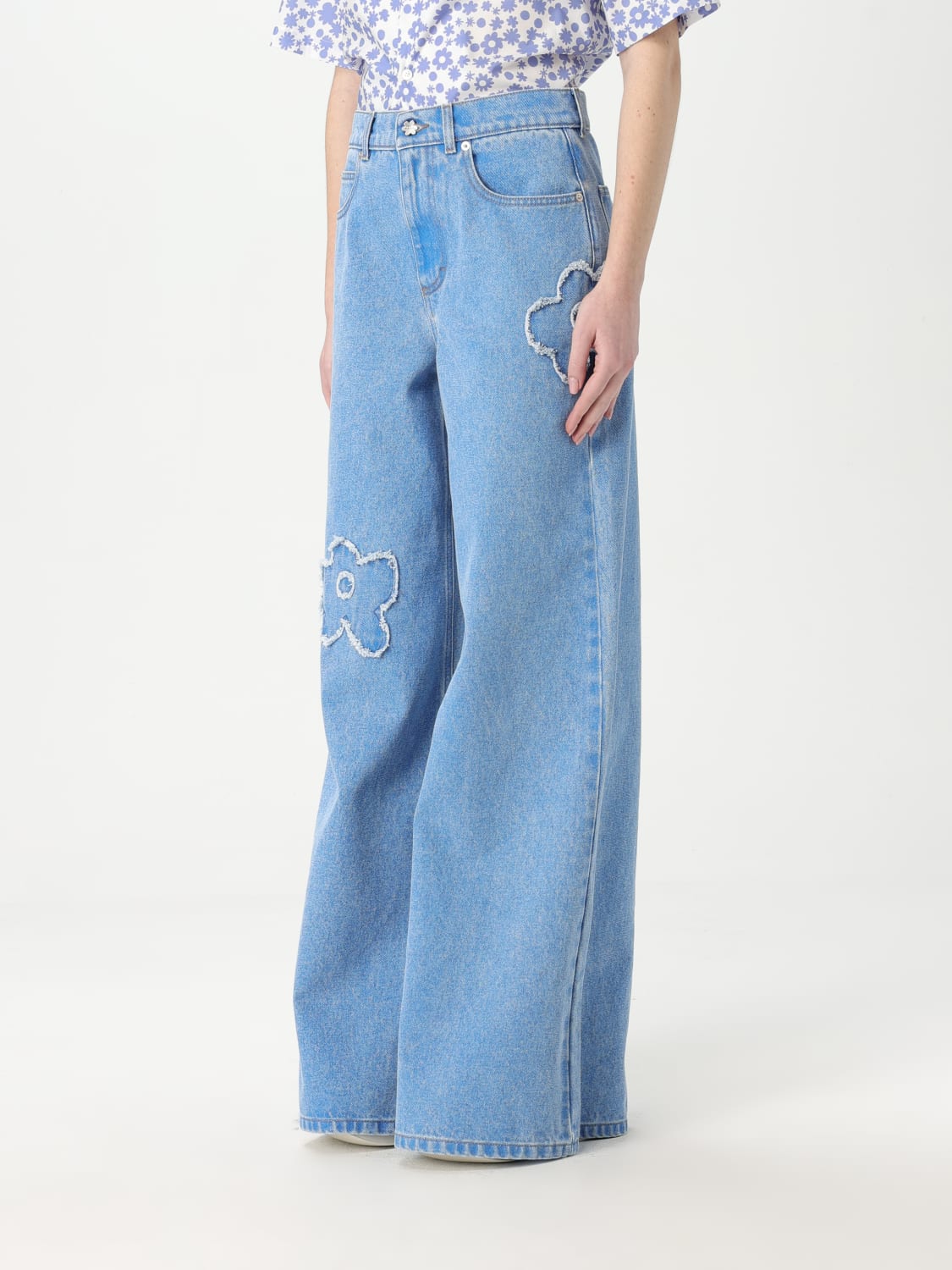 パンツ MARNI Woman Pants Gnawed Blue PAJD0514Q2USCX34 PCB44 MARNI: Trousers woman - Gnawed Blue | Marni jeans
