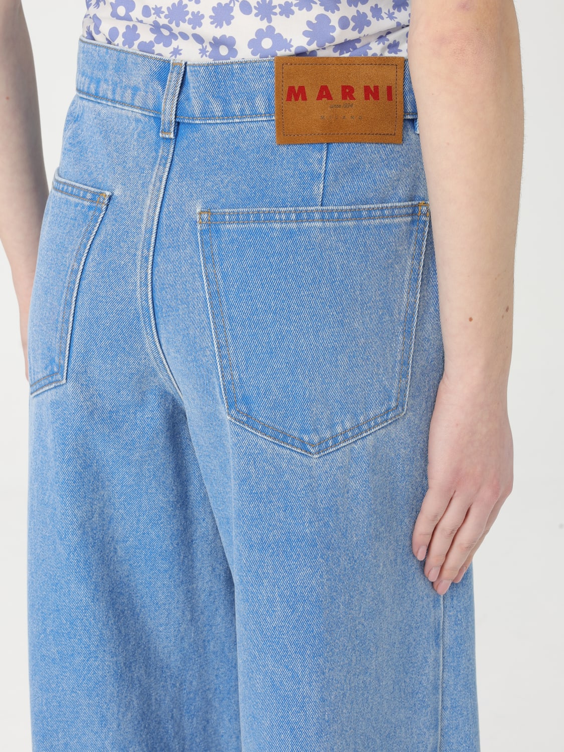 パンツ MARNI Woman Pants Gnawed Blue PAJD0514Q2USCX34 PCB44 MARNI: Trousers woman - Gnawed Blue | Marni jeans