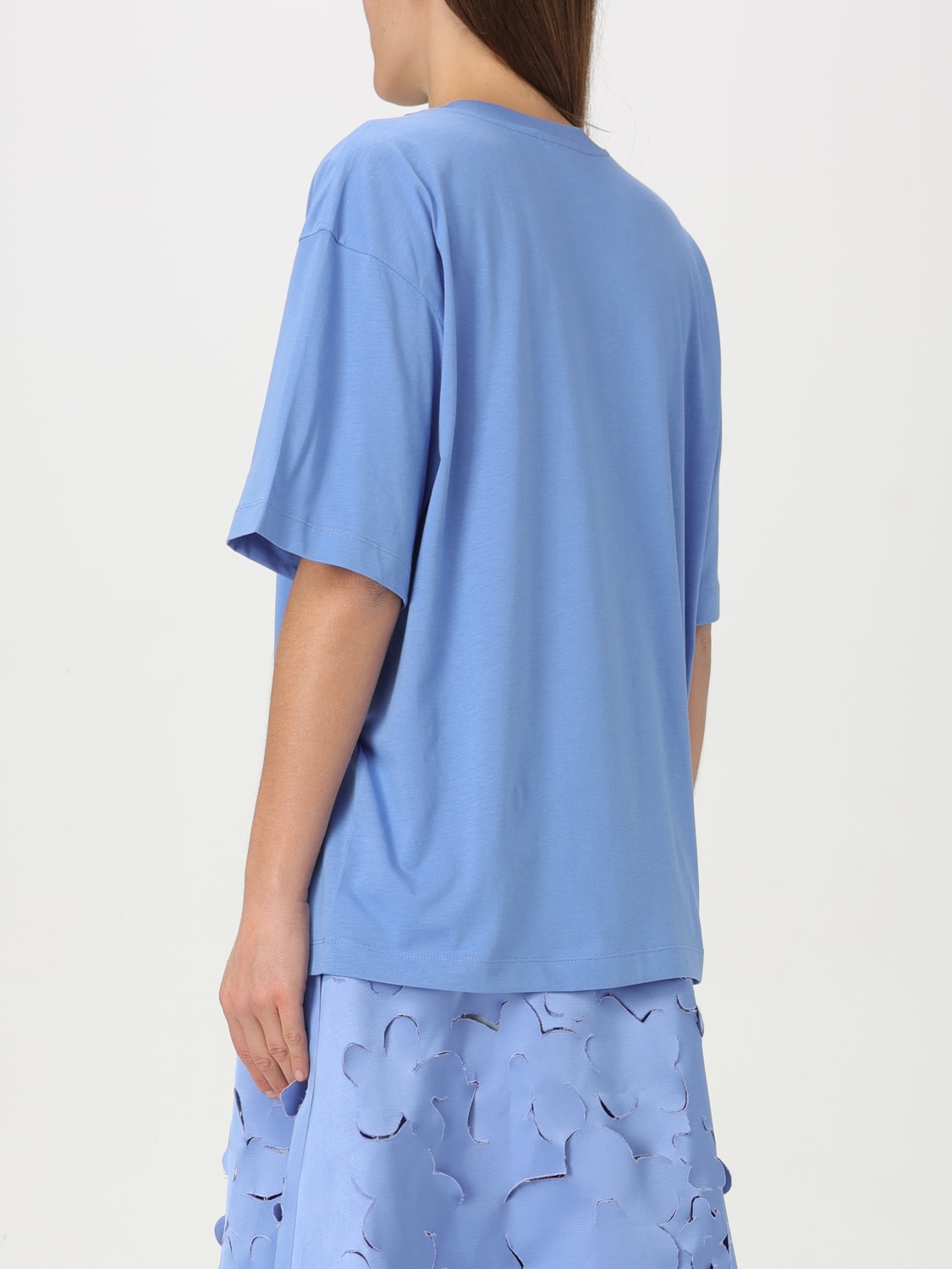 Tシャツ・カットソー MARNI Woman T-Shirt Blue THJET49P13USCX42 SLB26 MARNI: T-shirt woman - Blue | Marni t-shirt THJET49P13USCX42
