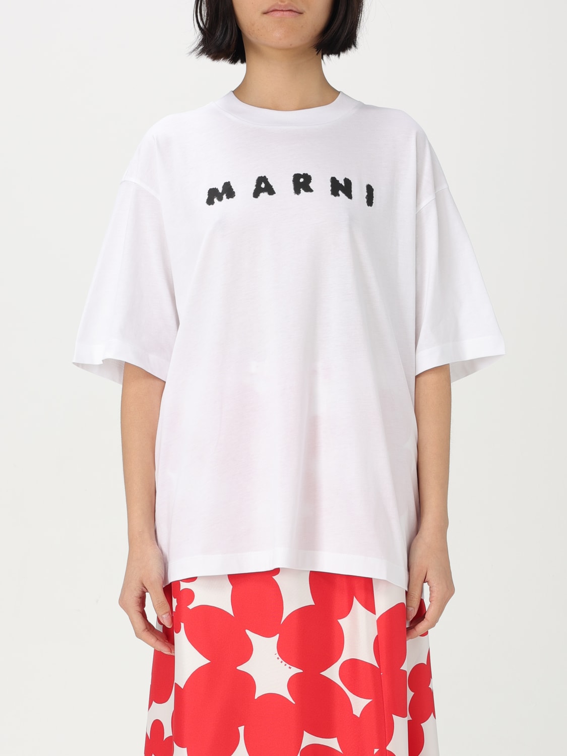 Tシャツ・カットソー MARNI Woman T-Shirt Lilac THJET49P13USCX42 SLW01 MARNI: T-shirt woman - Lilac | Marni t-shirt