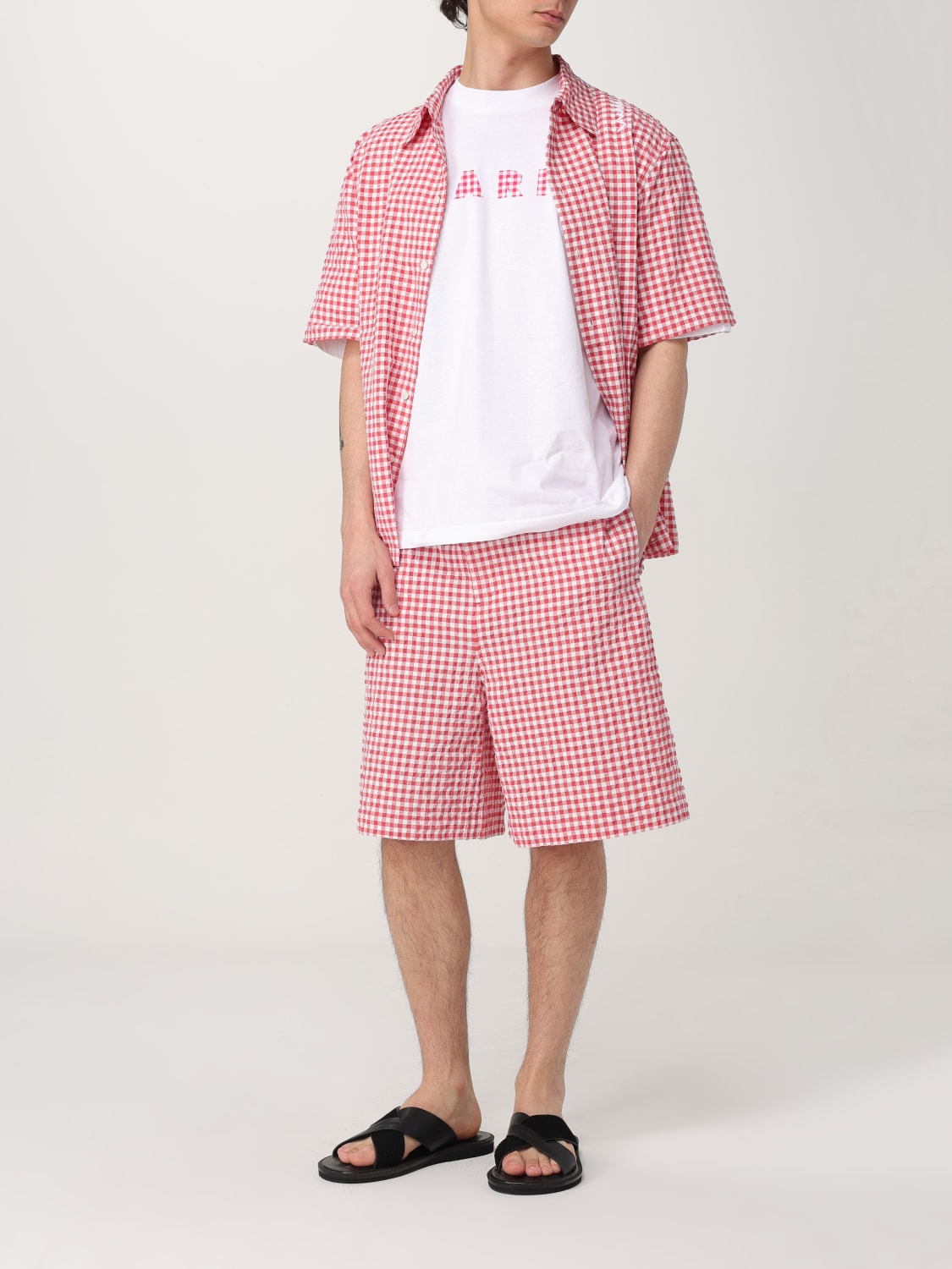 MARNI ショートパンツ: ショートパンツ メンズ Marni, レッド - Img 2