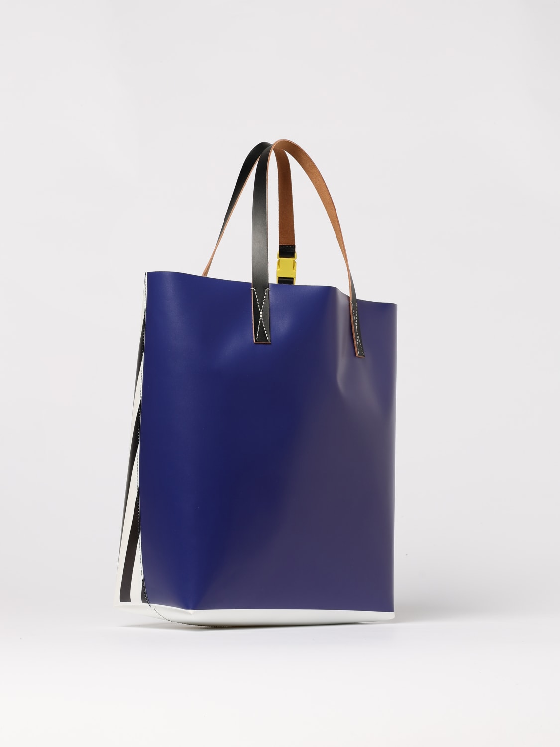 【MARNI】Tote Bag  ★関税送料込み★ Black raffia-effect Small Tote Bag | Marni