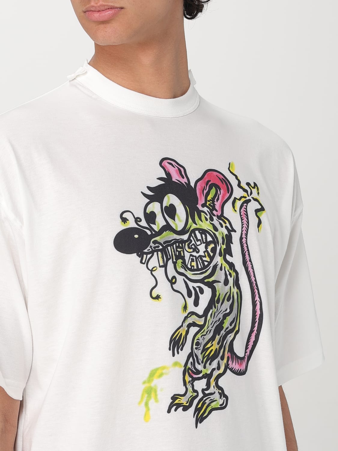 MAGLIANO T-SHIRT: T-shirt in cotone con stampa grafica Magliano, Bianco - Img 5