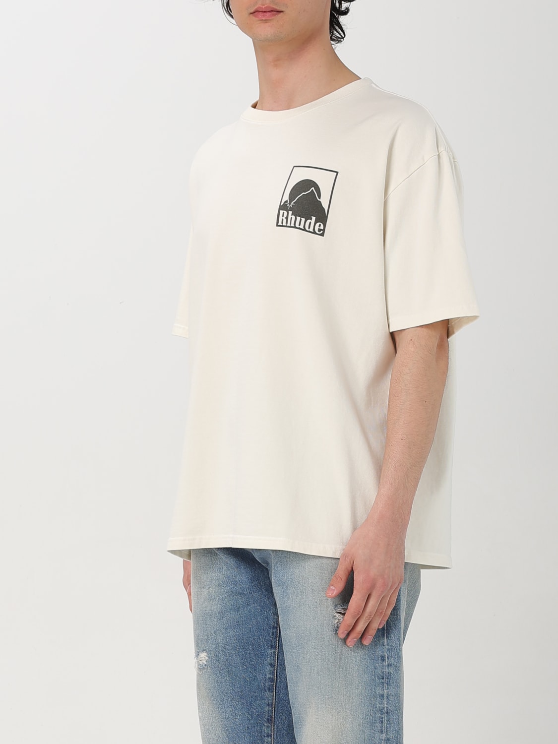 RHUDE: T-shirt men - White | Rhude t-shirt RHPS25TT03012