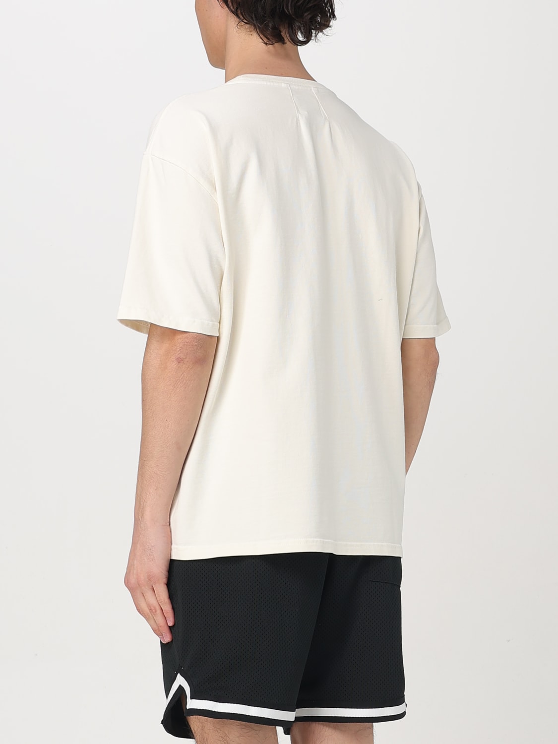 RHUDE T-SHIRT: T-shirt Rhude in cotone con stampa logo , Bianco - Img 3