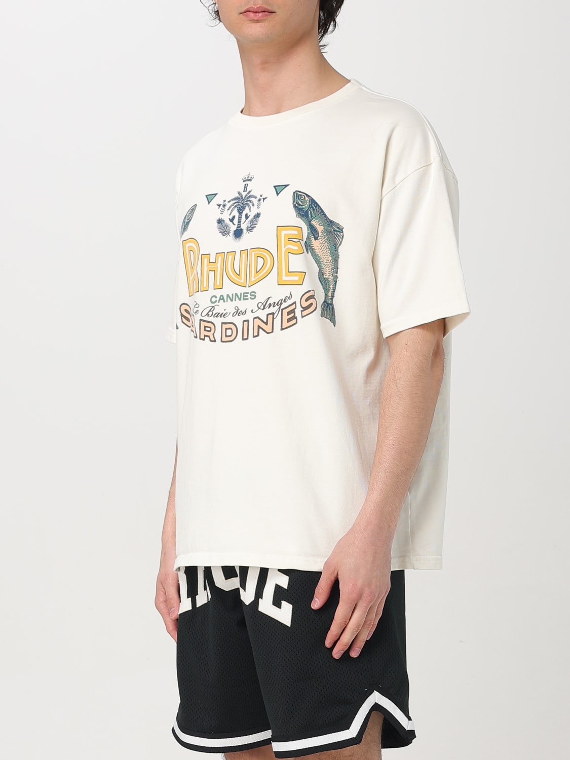 Tシャツ・カットソー RHUDE TSHIRT (RHSS25TT05012) Rhude Cadre Tee - Vintage White – Kith