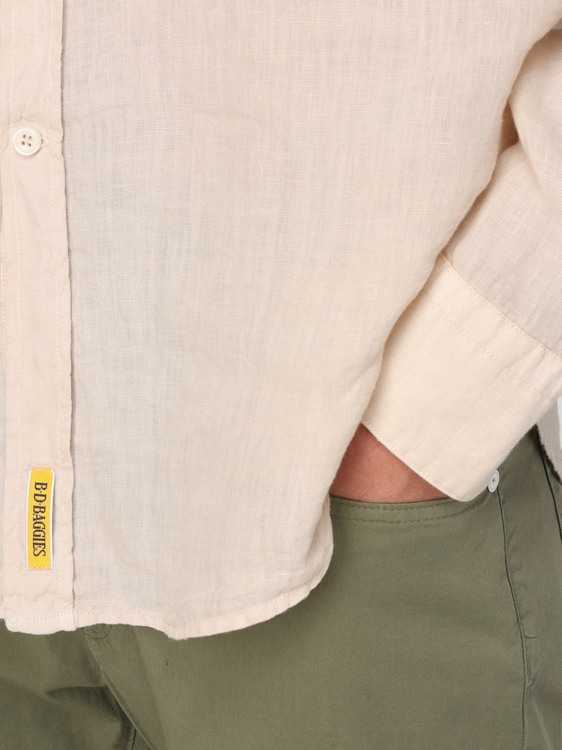 B.D BAGGIES SHIRT: Shirt men Bd Baggies, Yellow Cream - Img 3