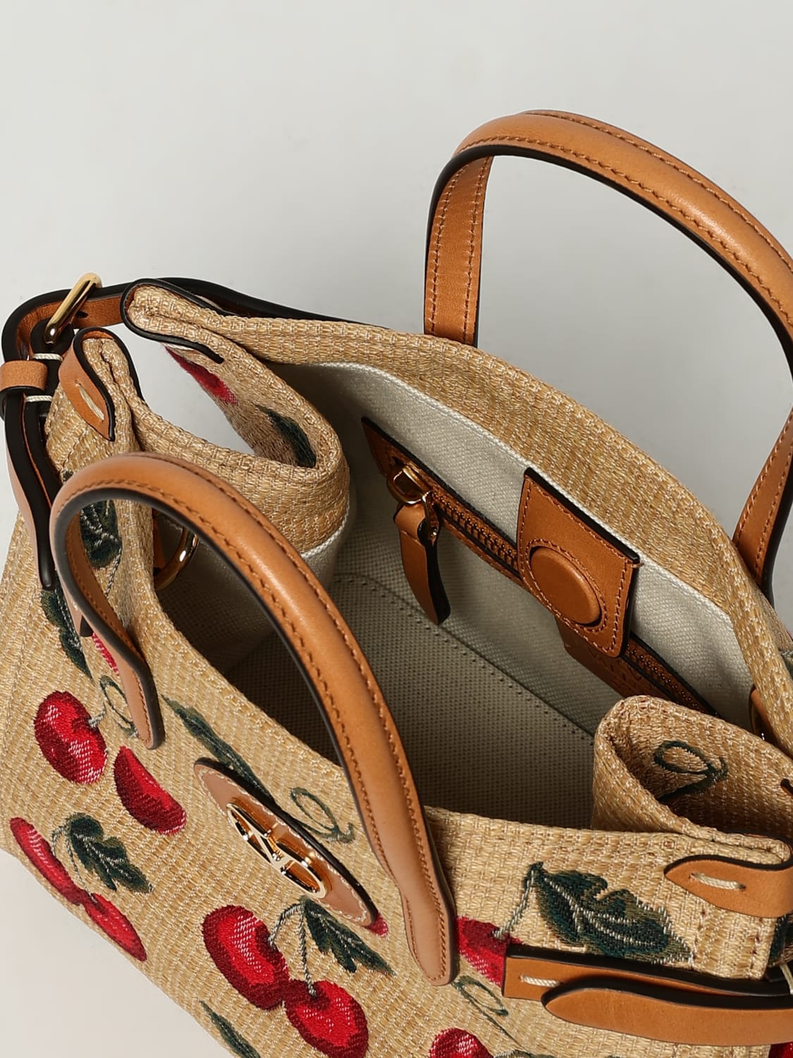 ショルダーバッグ・ポシェット VALENTINO GARAVANI Woman Shoulder bag Brown 6W2B0R41KIC QY6 Valentino Garavani Locò Small Shoulder Bag With Jewel Logo