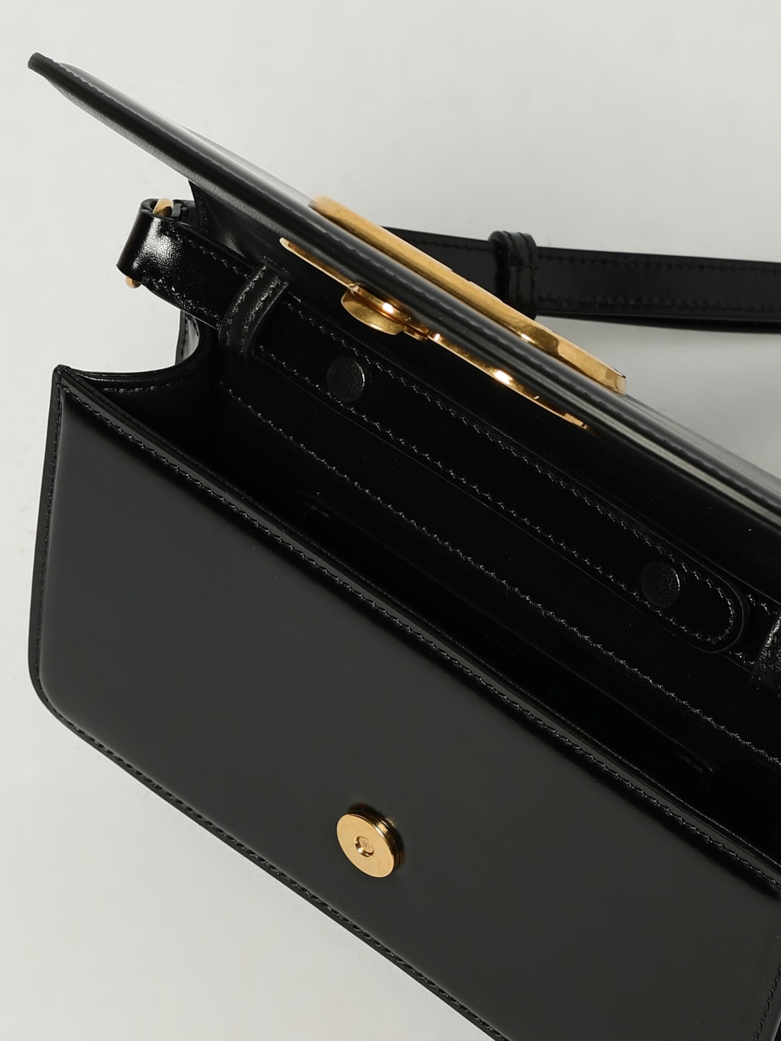 ショルダーバッグ・ポシェット VALENTINO GARAVANI Woman Mini bag Black 6W2B0R17GCB0NO Valentino Garavani Black hammered leather mini Vlogo bag