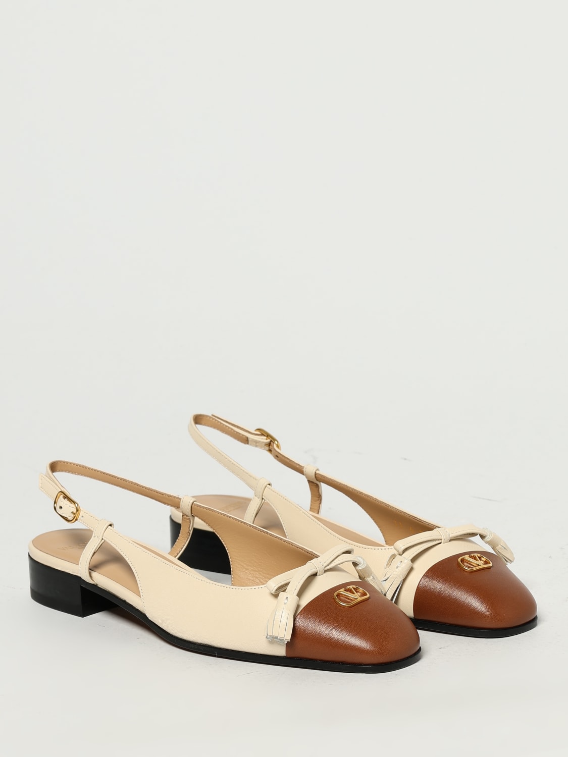 フラットシューズ VALENTINO Woman Ballet flats Yellow Cream 6W0S0MH0DDT AHA VALENTINO GARAVANI: Shoes woman - Yellow Cream | Valentino