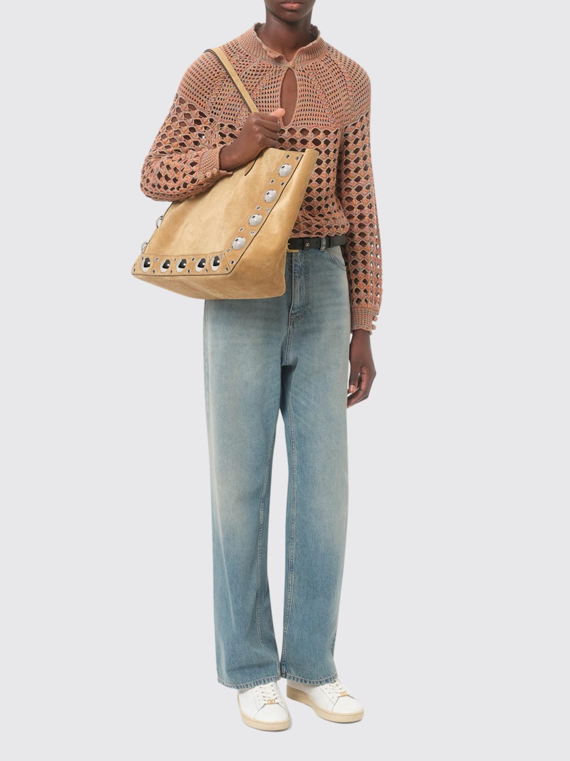 VALENTINO GARAVANI SHOULDER BAG: Bags men Valentino Garavani, Beige - Img 2