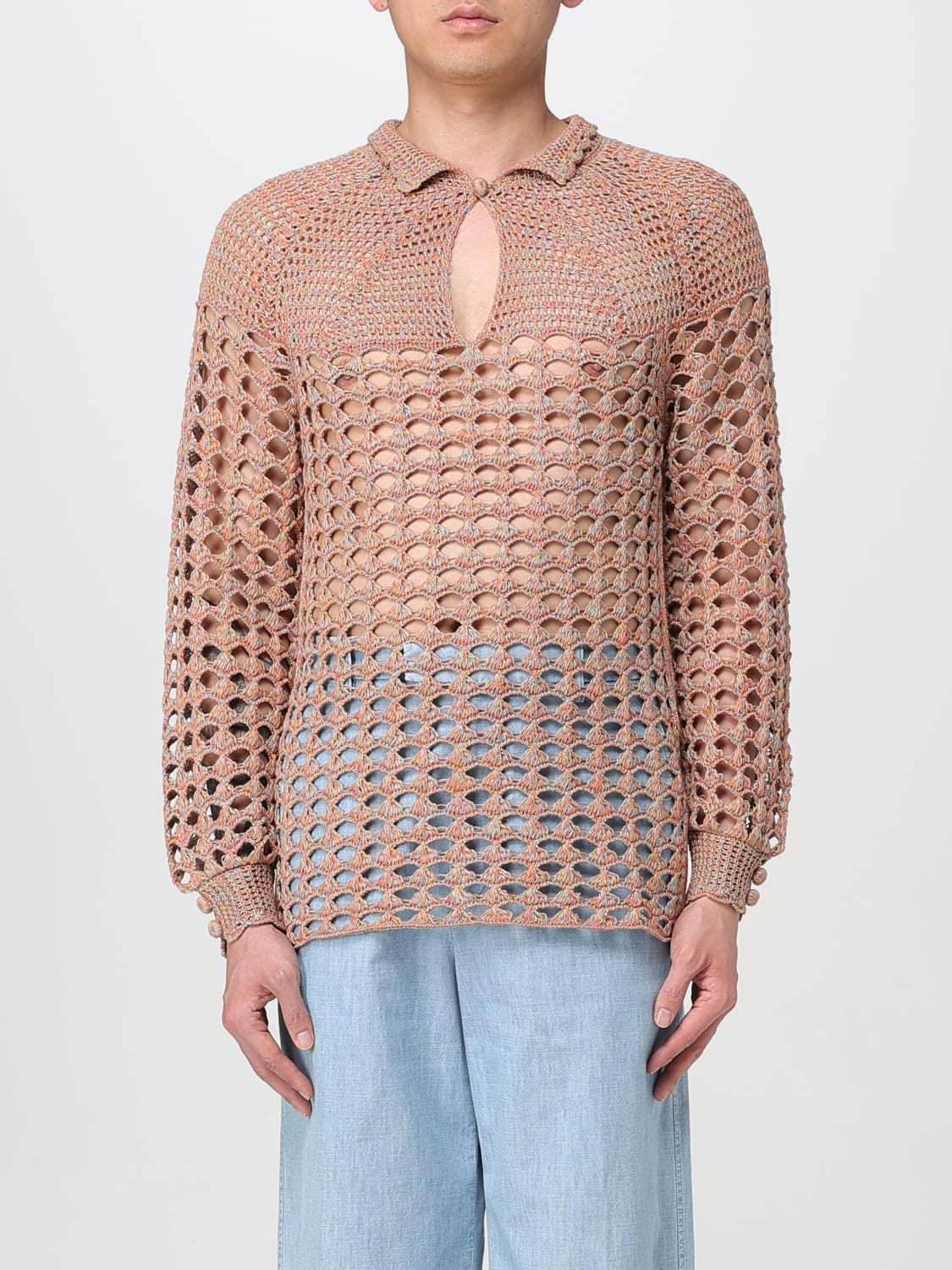 VALENTINO SWEATER: Sweater men Valentino, Beige - Img 1