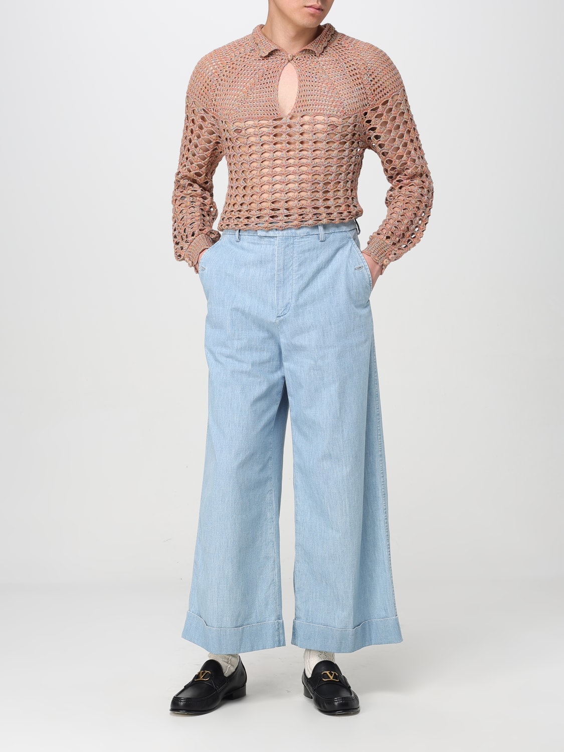 VALENTINO SWEATER: Sweater men Valentino, Beige - Img 2