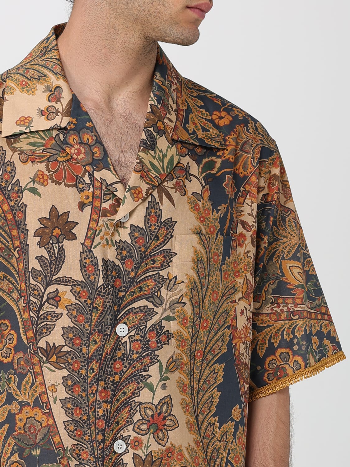 VALENTINO SHIRT: Shirt men Valentino, Beige - Img 5