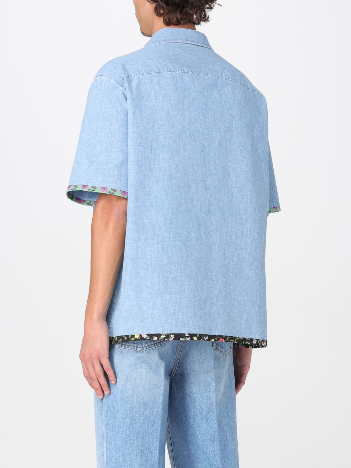 VALENTINO SHIRT: Shirt men Valentino, Denim - Img 3