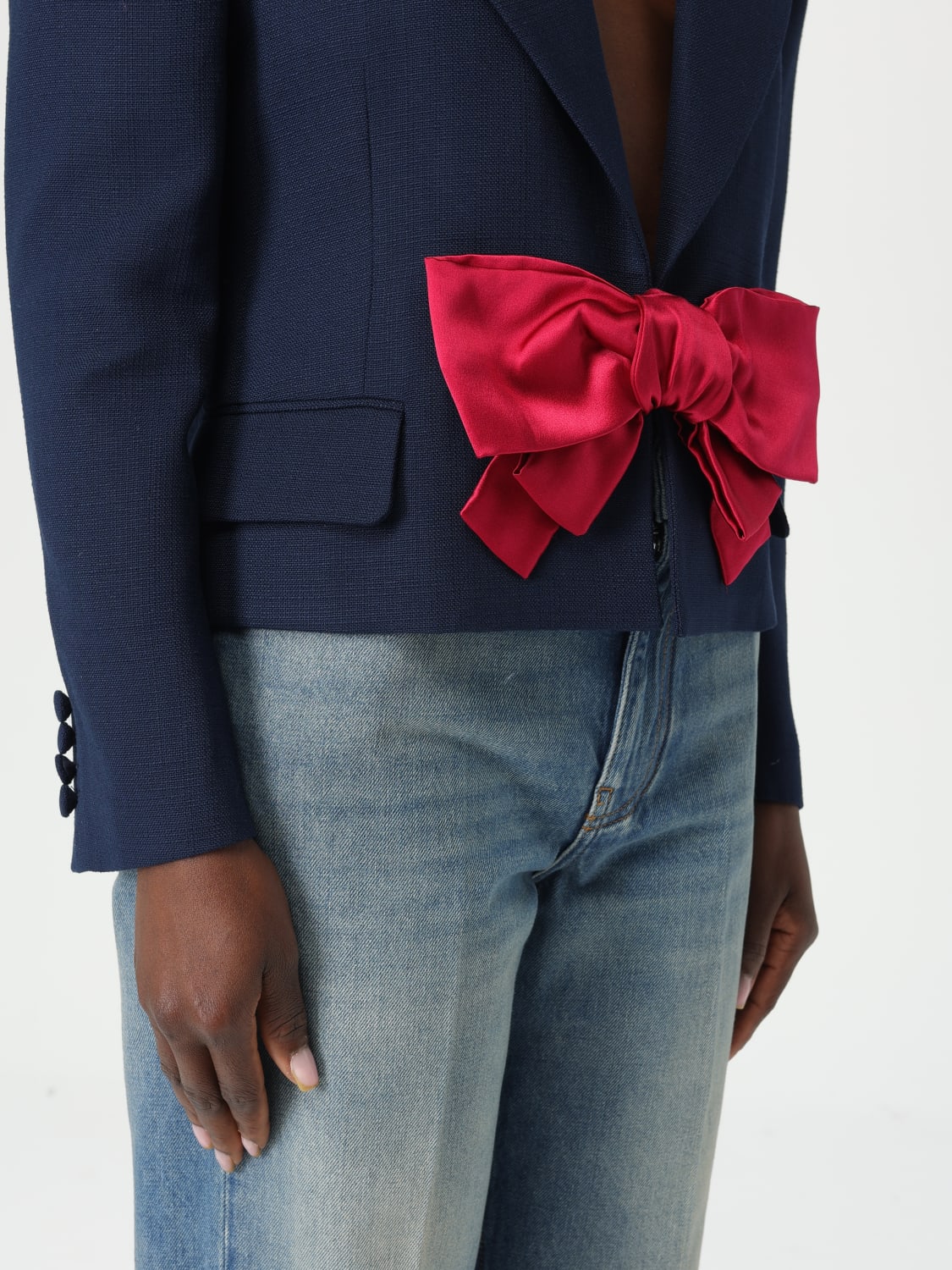 VALENTINO JACKET: Blazer woman Valentino, Blue - Img 5