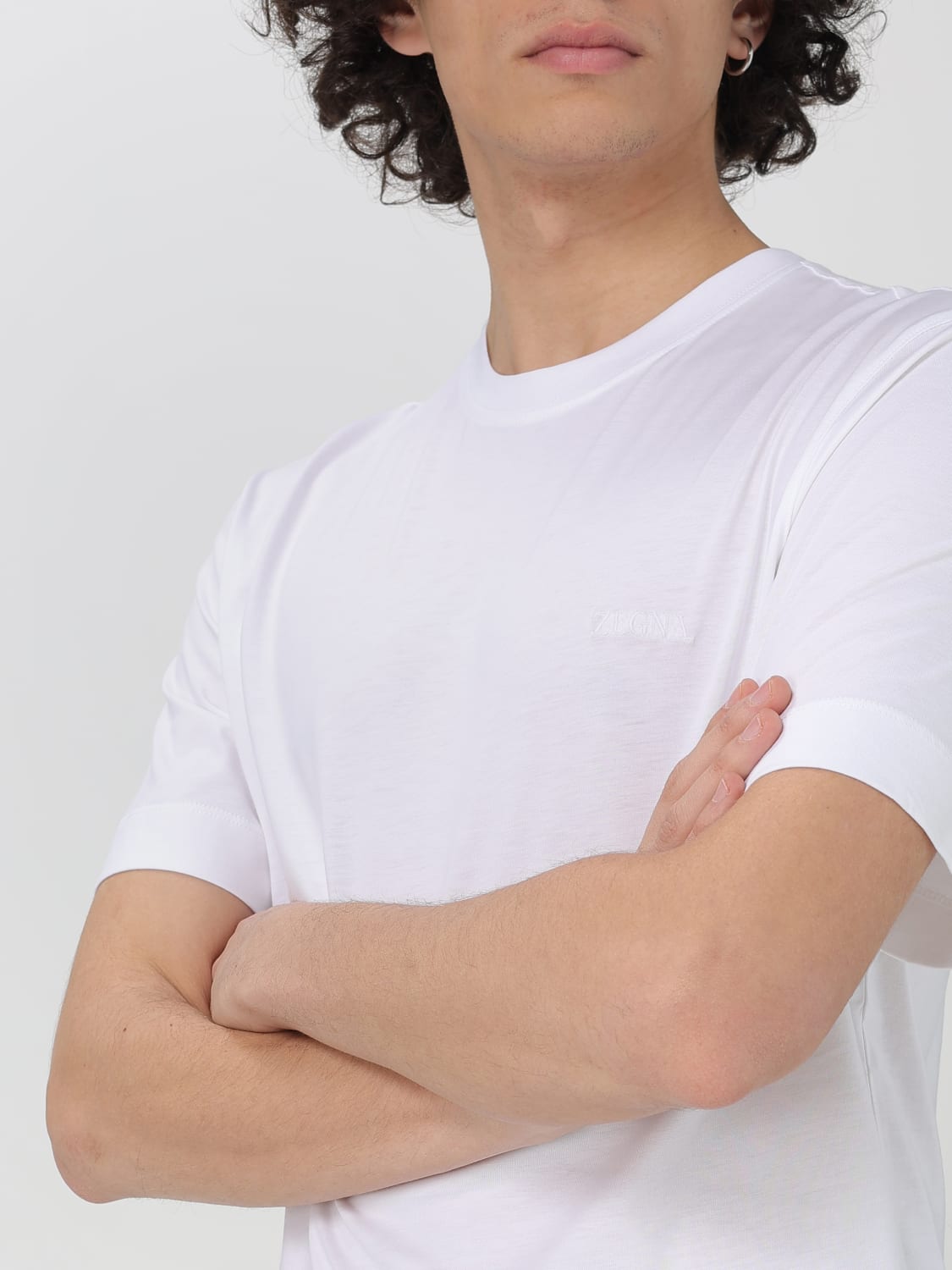 Tシャツ・カットソー ERMENEGILDO ZEGNA Men T Shirts UF360A9 F765N00 White Zegna T-Shirt - White - Men | UF360A9F765N00 | thebs.com