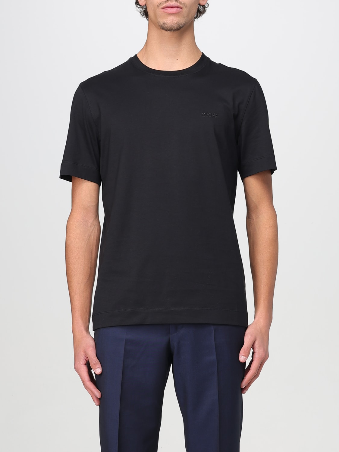 ZEGNA Tシャツ: Tシャツ メンズ Zegna, ブラック - Img 1
