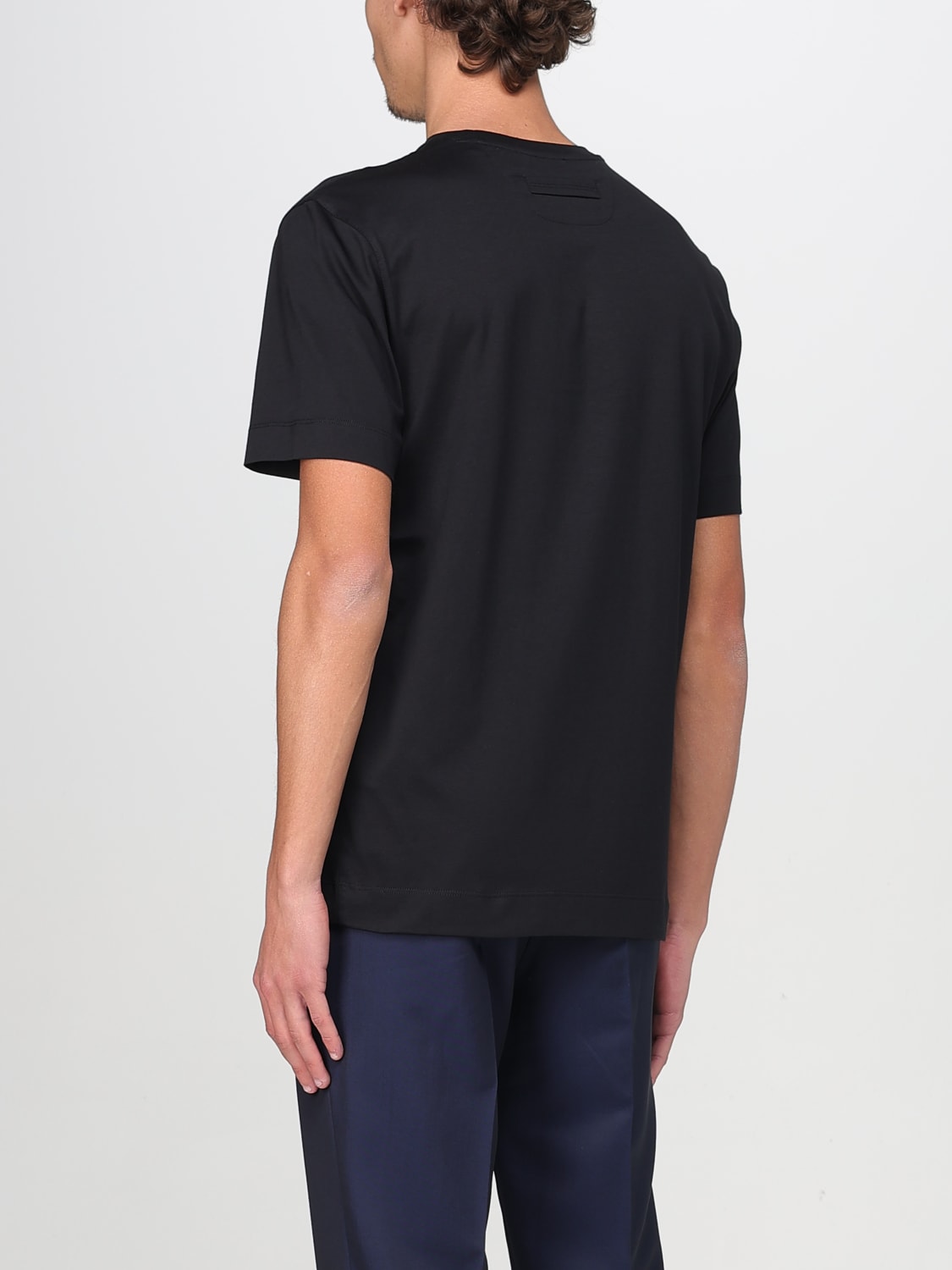 ZEGNA Tシャツ: Tシャツ メンズ Zegna, ブラック - Img 3