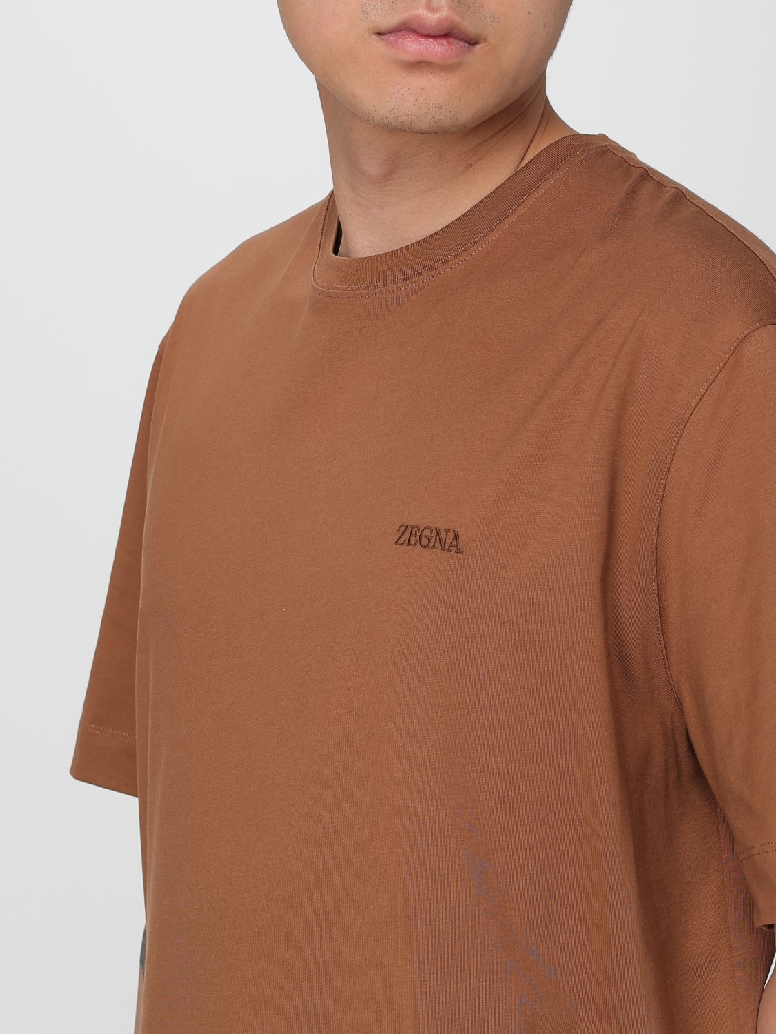 ZEGNA Tシャツ: Tシャツ メンズ Zegna, キャメル - Img 5