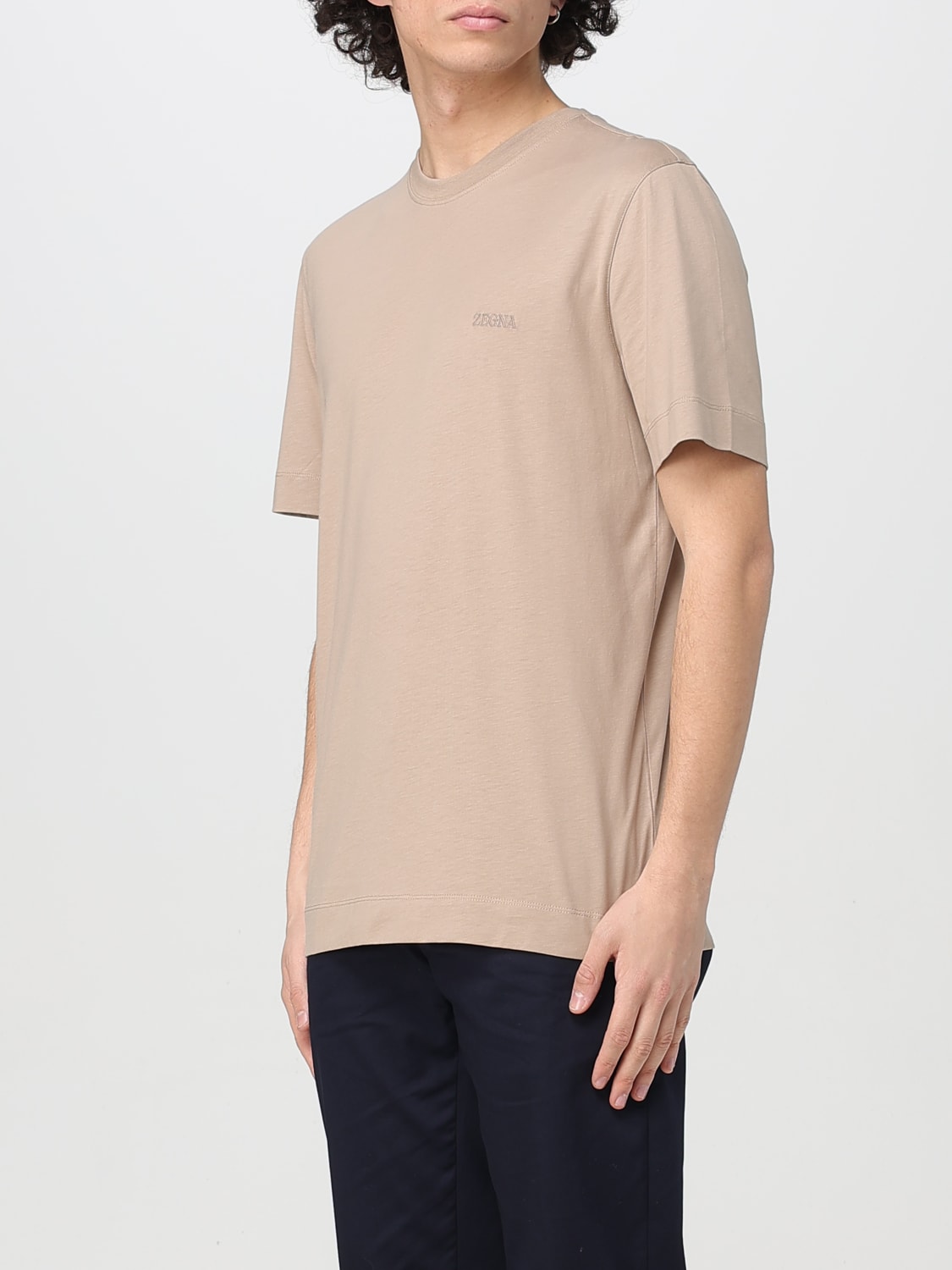 ZEGNA T-SHIRT: T-shirt men Zegna, Sand - Img 4