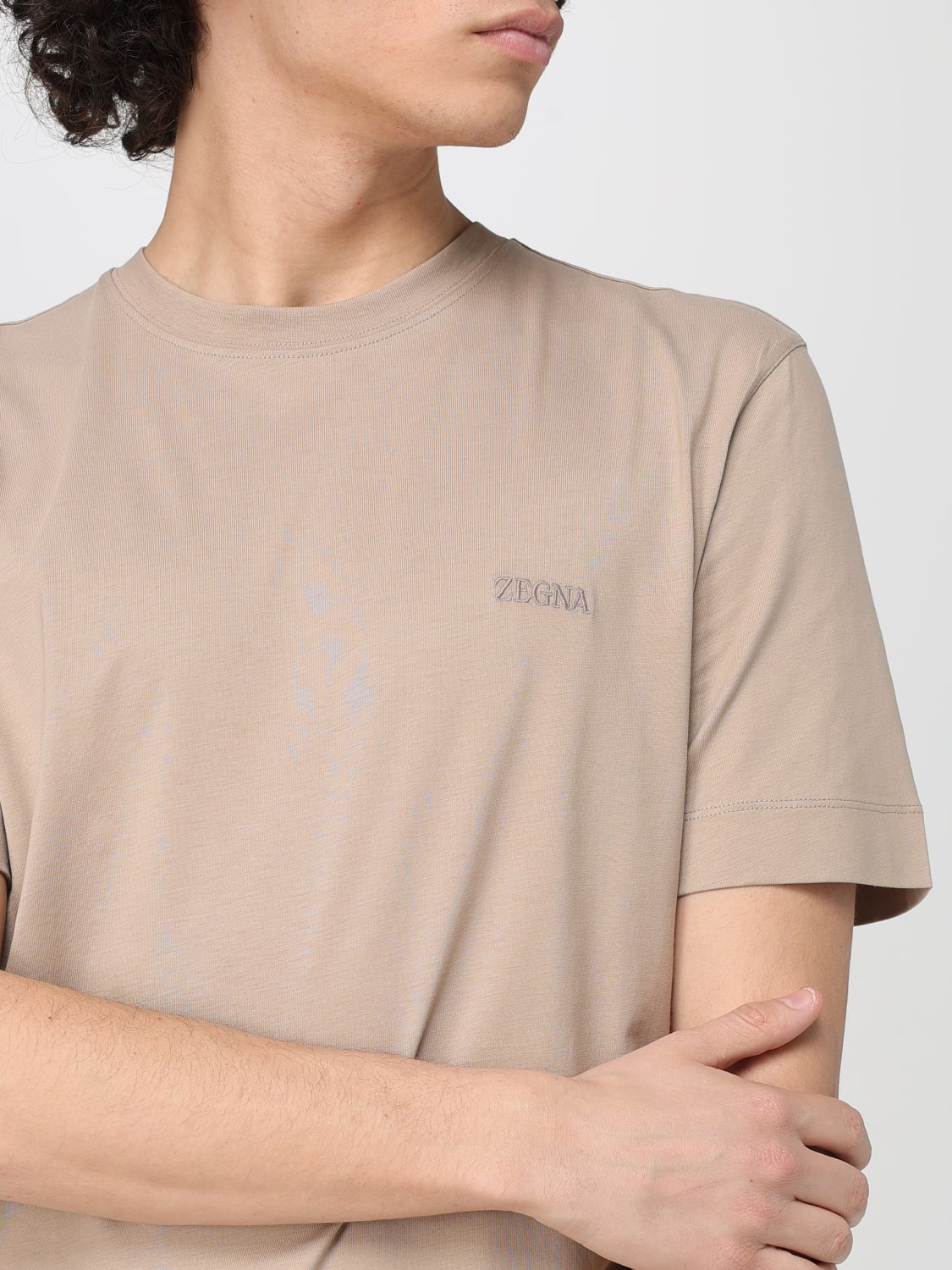 ZEGNA T-SHIRT: T-shirt men Zegna, Sand - Img 5