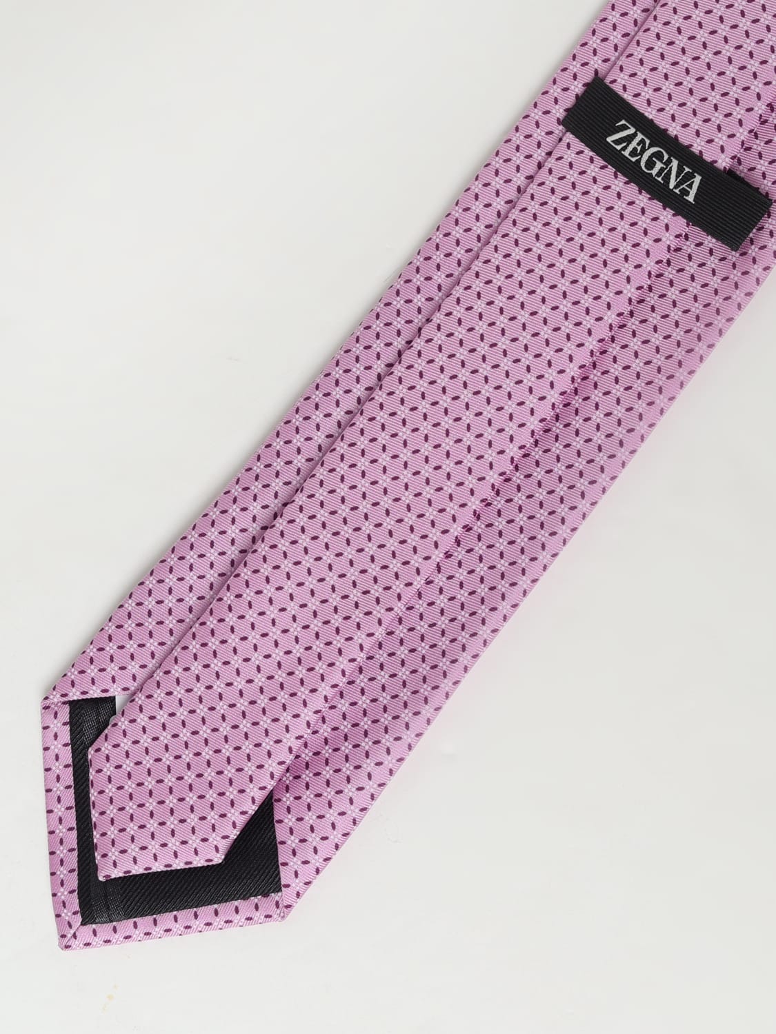 ZEGNA 타이: 타이 남성 Zegna, 핑크 - Img 2