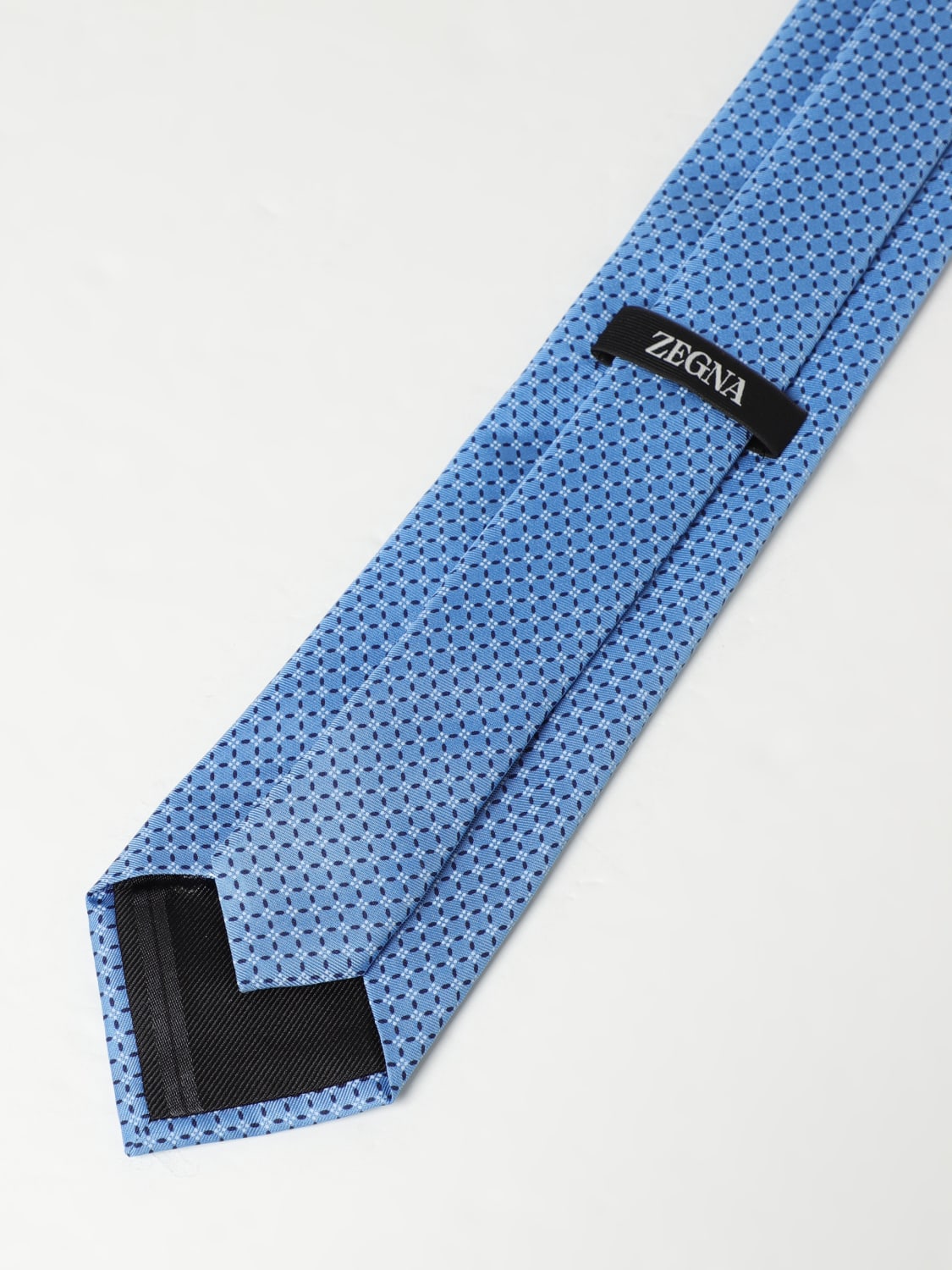 ZEGNA TIE: Tie men Zegna, Gnawed Blue - Img 2