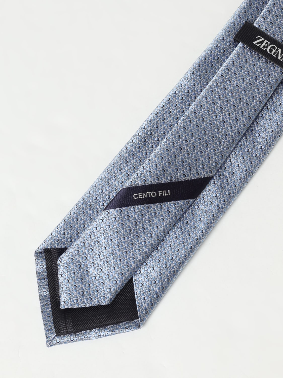 ZEGNA CORBATA: Corbata hombre Zegna, Azul Claro - Img 2