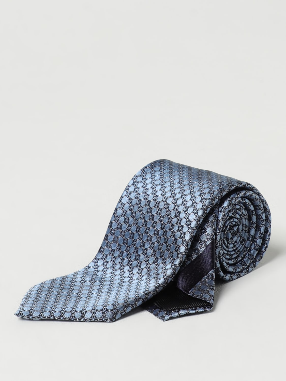 ZEGNA TIE: Tie men Zegna, Gnawed Blue - Img 1