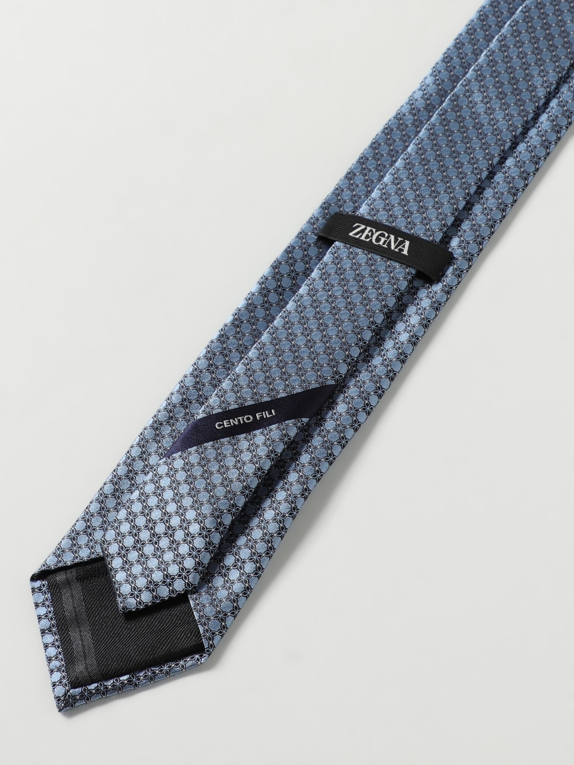 ZEGNA TIE: Tie men Zegna, Gnawed Blue - Img 2