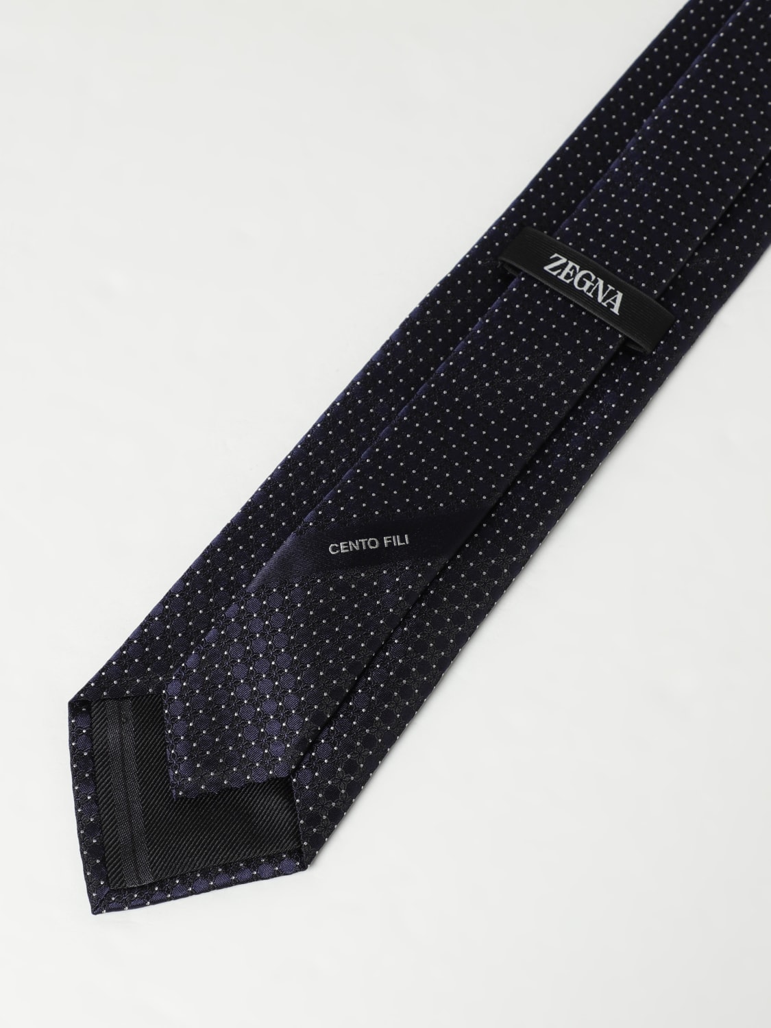ZEGNA TIE: Tie men Zegna, Navy - Img 2