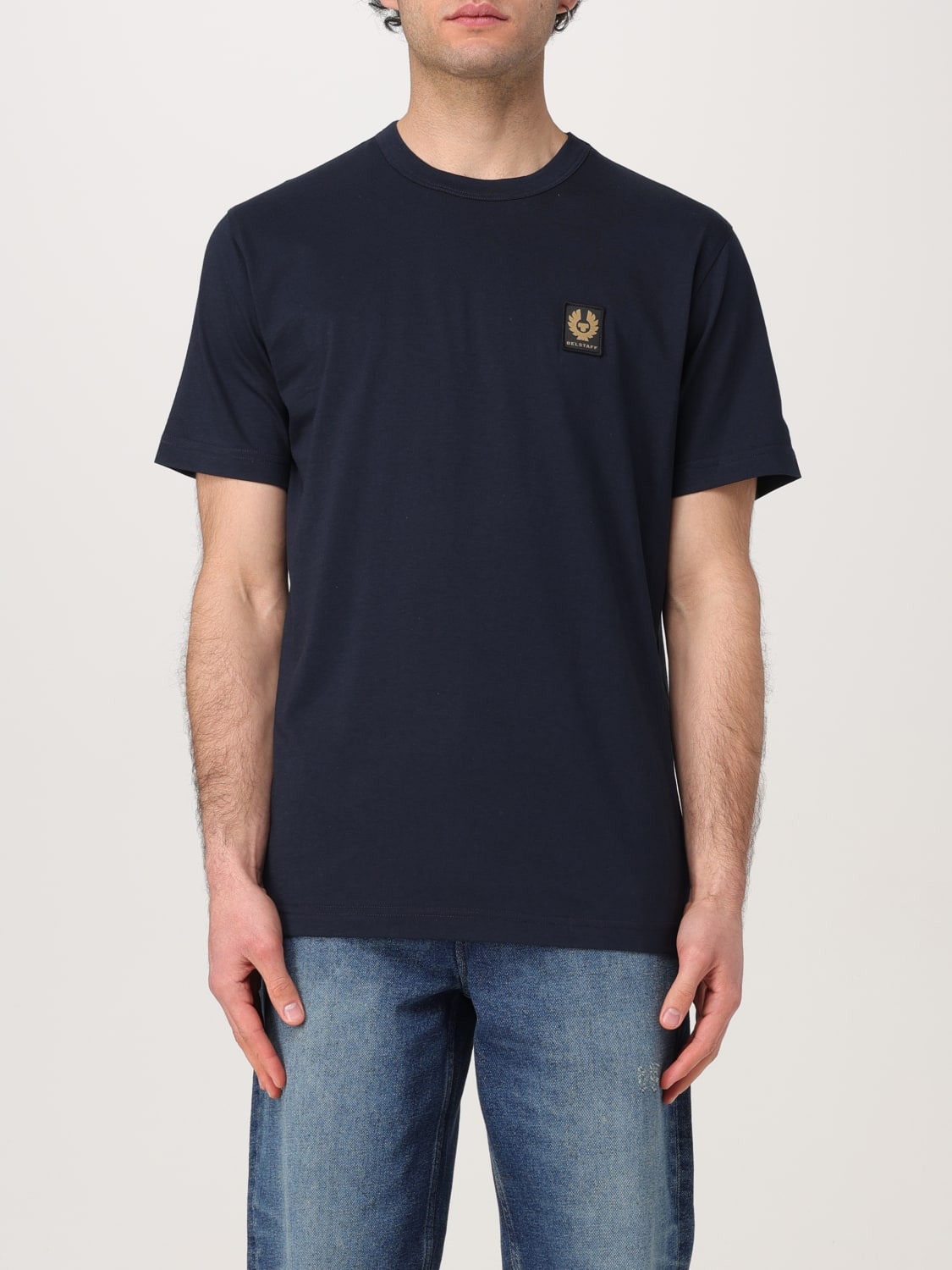Tシャツ・カットソー BELSTAFF Men T-shirt Blue 1 100055 SKBLU BELSTAFF：Tシャツ メンズ - ブルー | GIGLIO.COMオンラインの