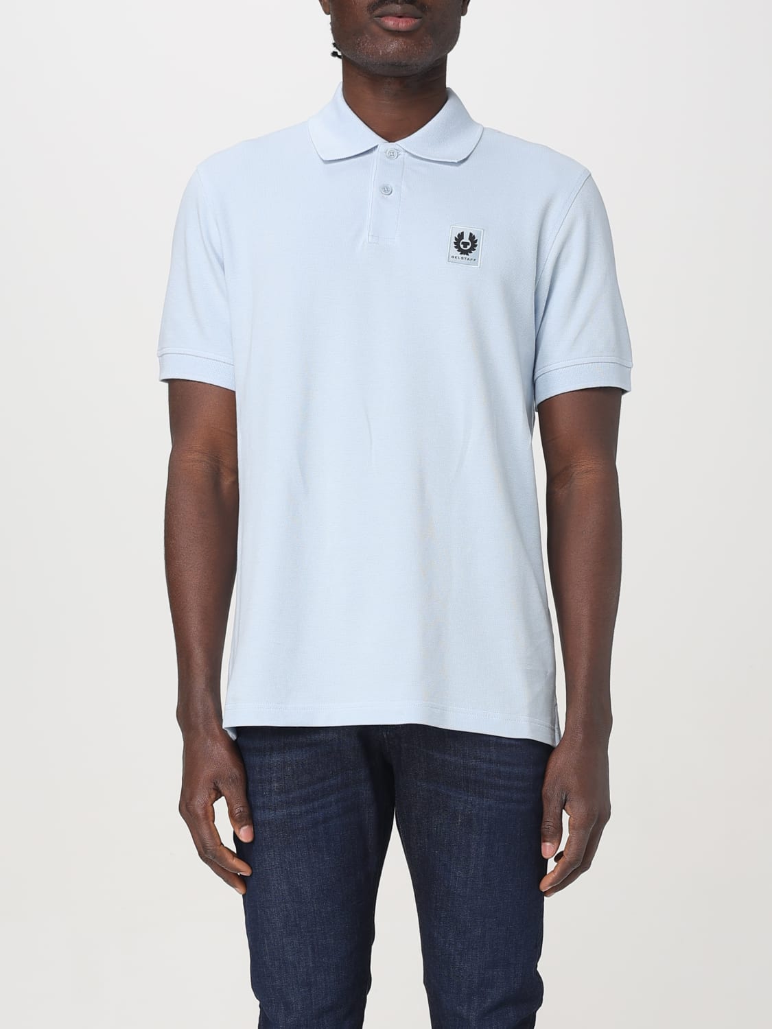 ポロシャツ BELSTAFF Men Polo Shirts 101516 BELSTAFF POLO SKBLU Blue BELSTAFF: Polo shirt men - Blue | Belstaff polo shirt 101516