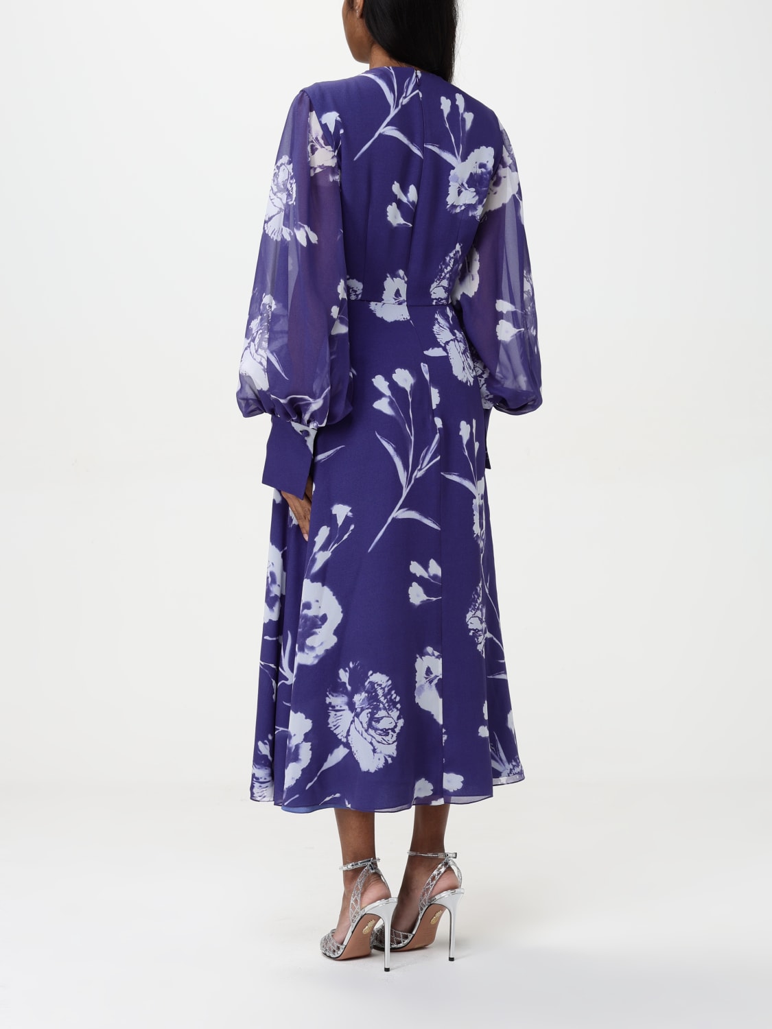 ワンピース ERDEM Woman Dress Sapphire SS25D21PCFSV CARNATION CYANOTYPE Amazon.com: Erdem, Carnation Pintuck Flare Minidress, 10 UK