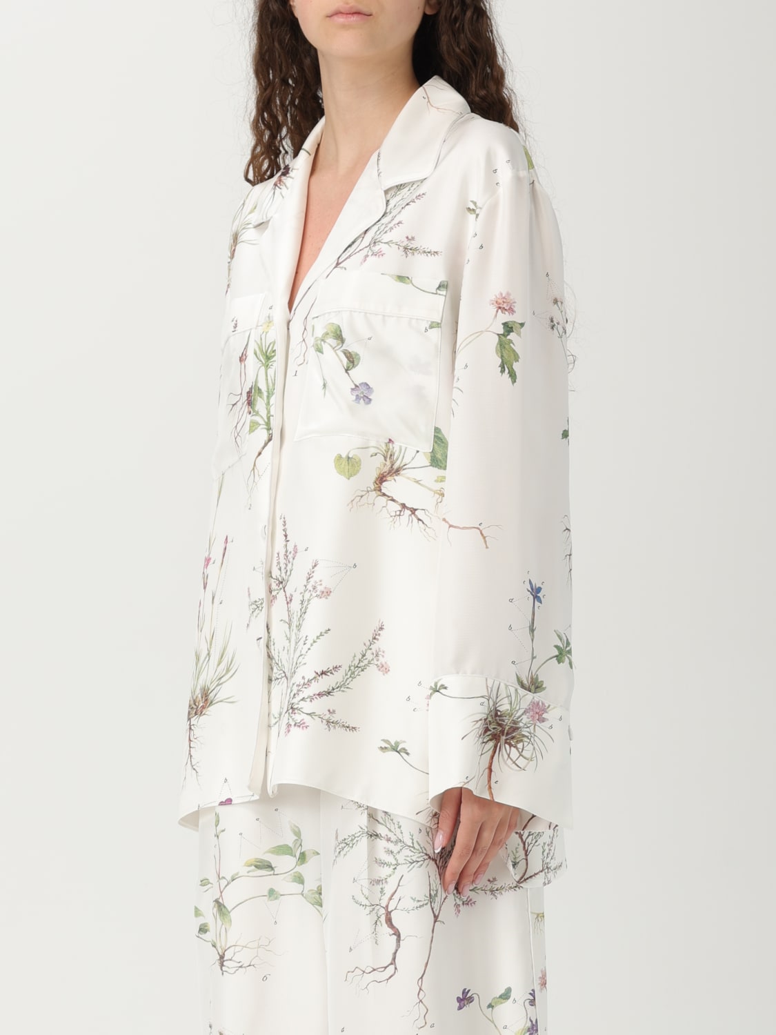 ERDEM: Shirt woman - Yellow Cream | Erdem shirt VC25T28WBFST