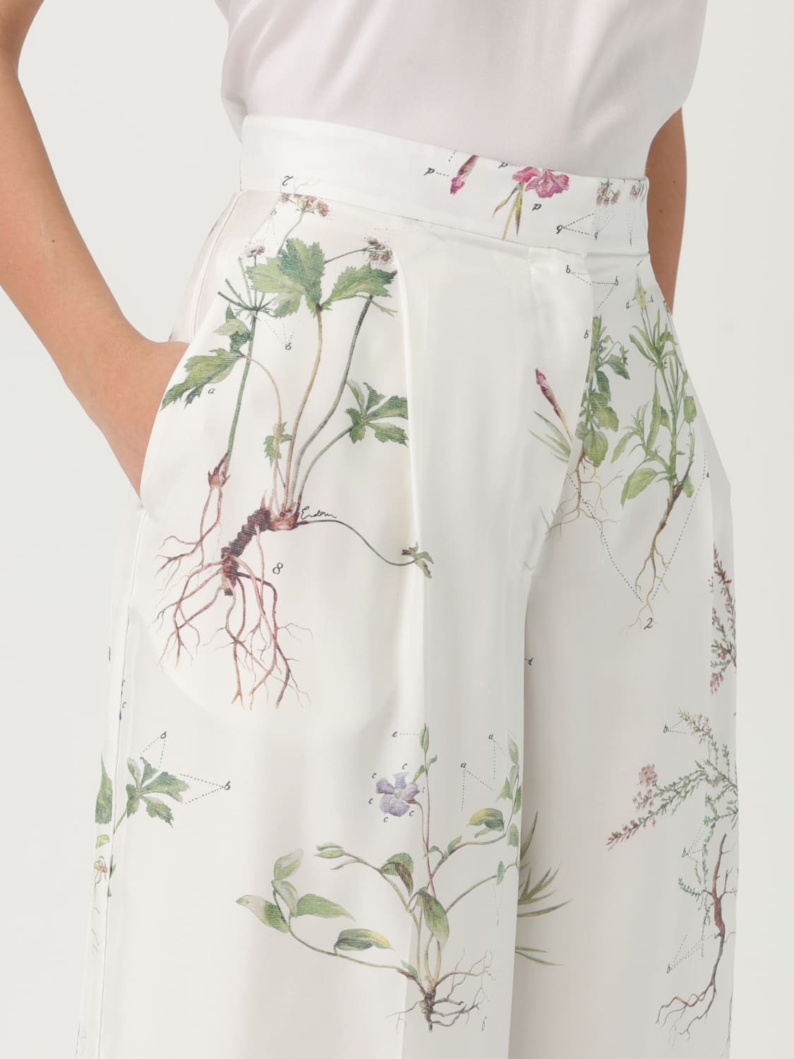 ERDEM TROUSERS: Trousers woman Erdem, Yellow Cream - Img 5