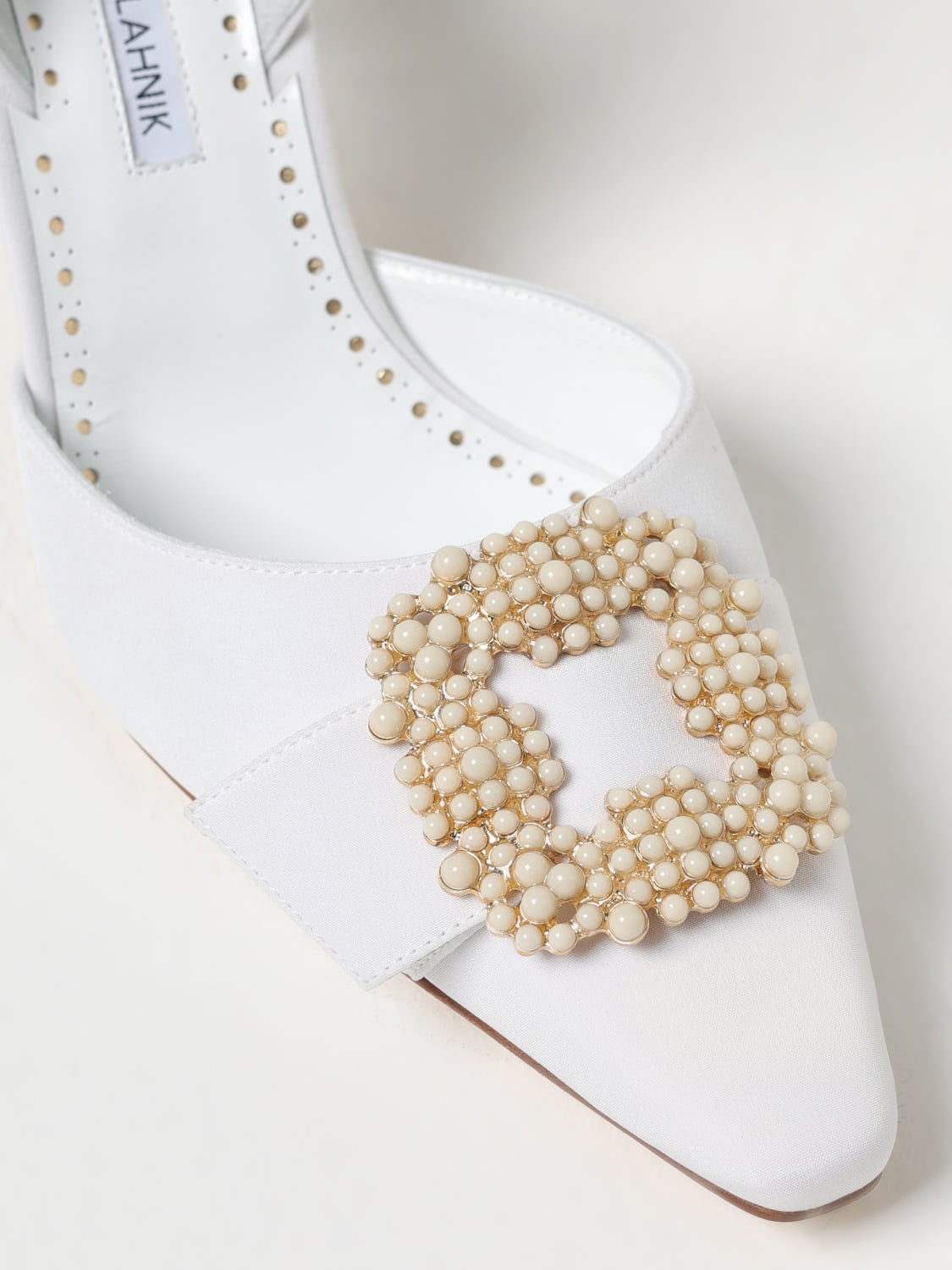シューズ・サンダルその他 MANOLO BLAHNIK Woman Shoes White 125-2953-0001 NULL MANOLO BLAHNIK: Shoes woman - White | Manolo Blahnik pumps