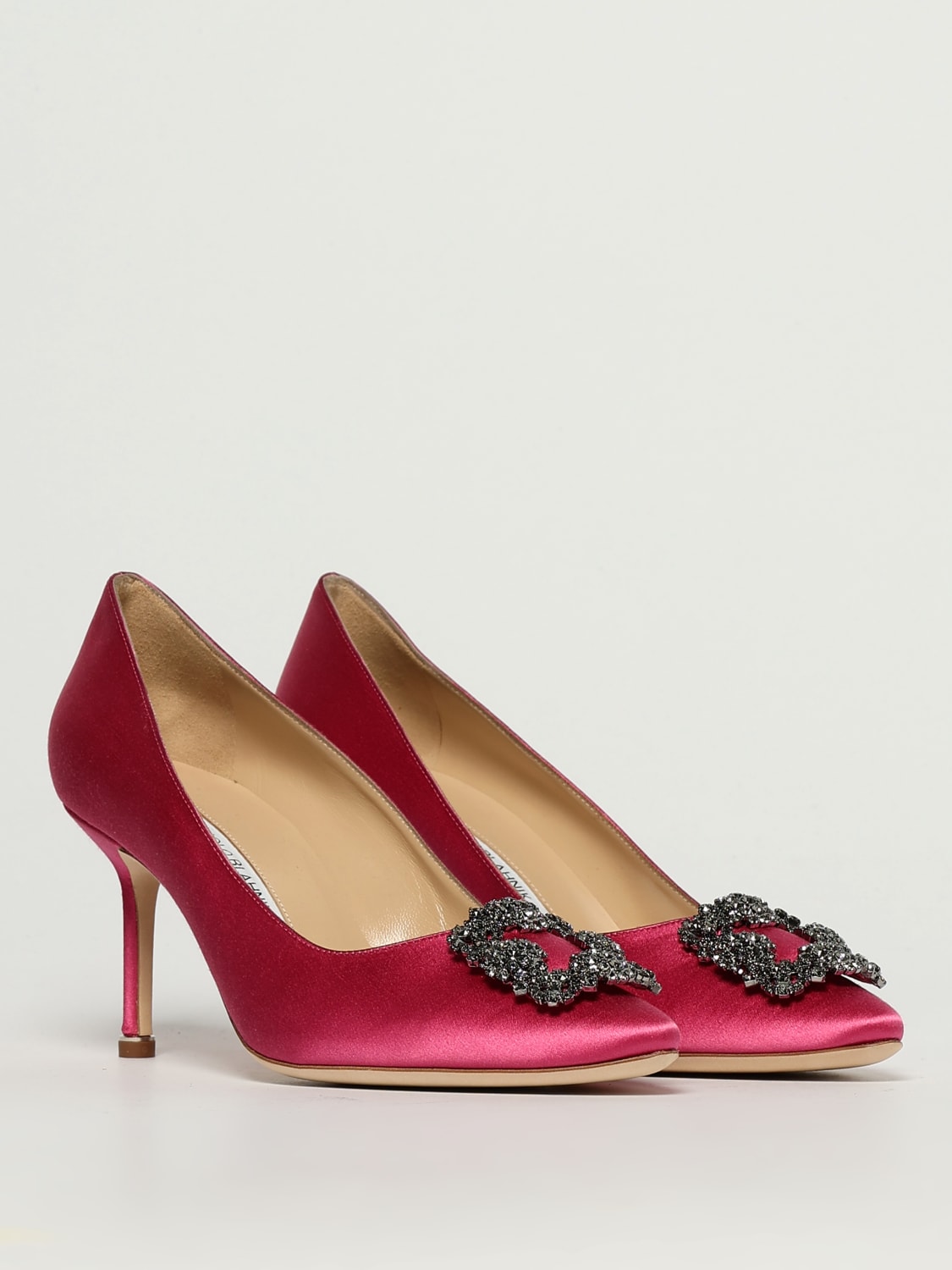 【新品未使用】MANOLO BLAHNIK TITUBAFLAT JEWEL39 MANOLO BLAHNIK: Shoes woman - Pink | Manolo Blahnik pumps