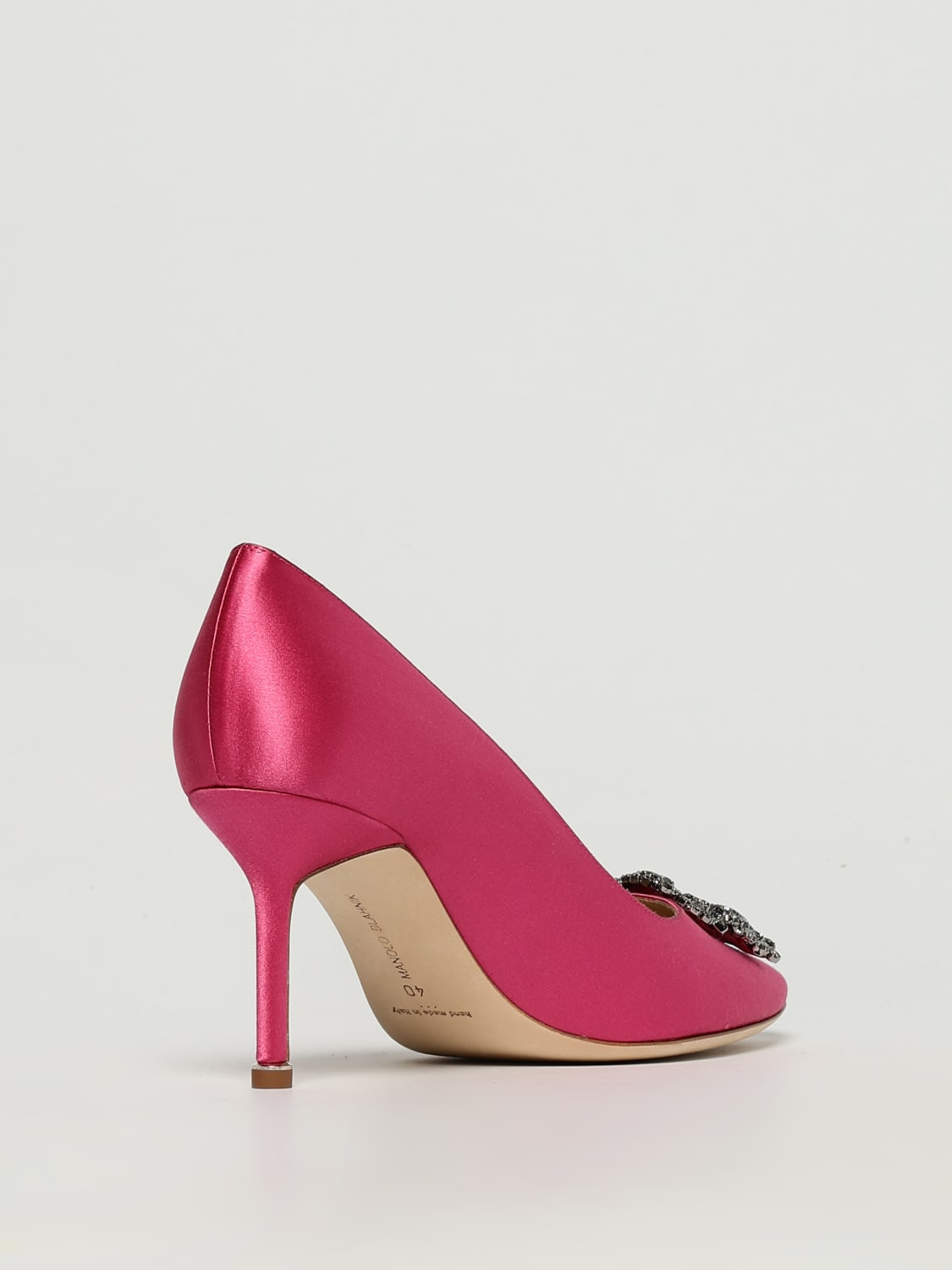 Manolo Blahnik - Lisa Taupe Snakeskin Pump, 90mm