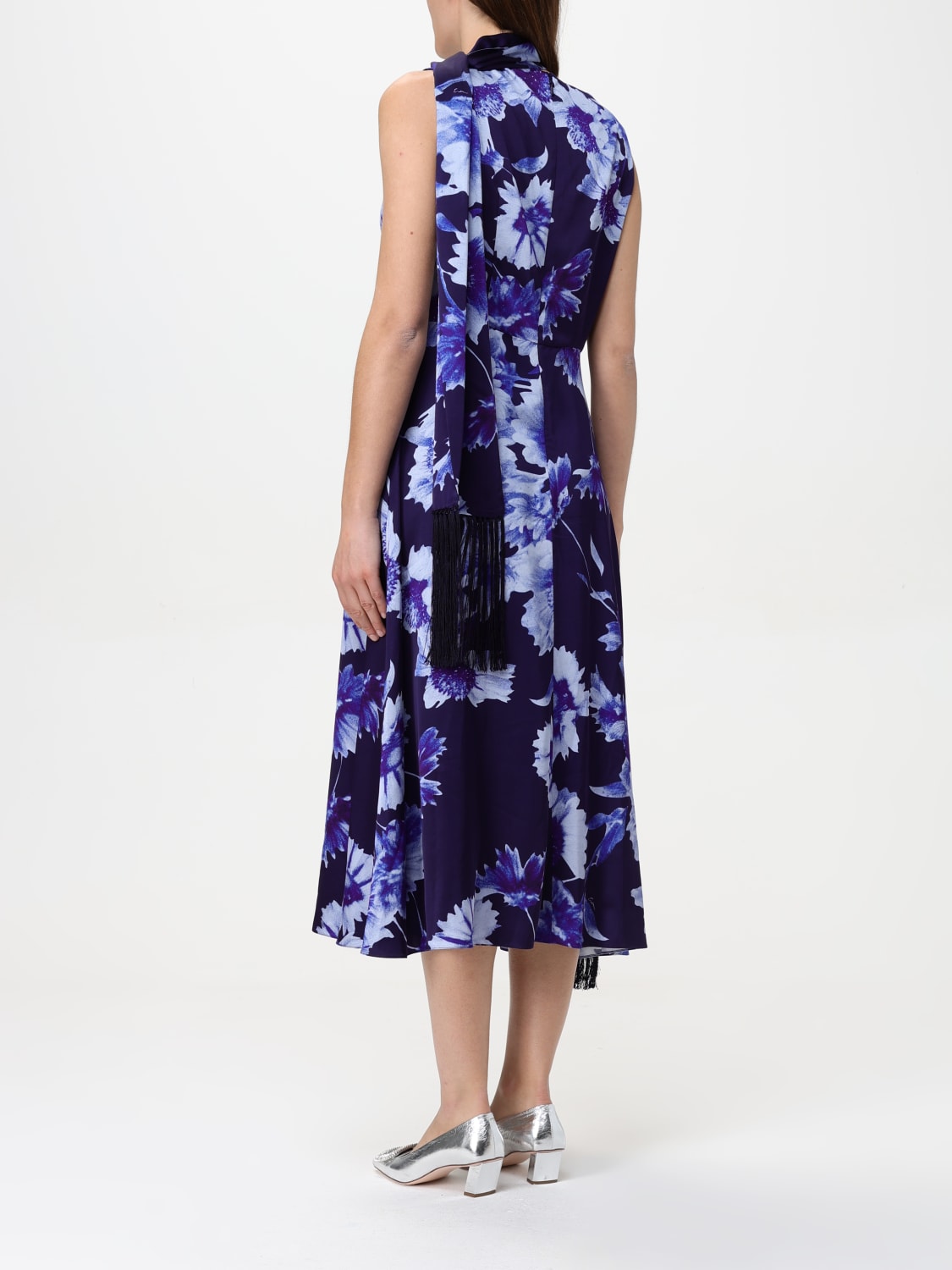 ERDEM: Dress woman - Blue | Erdem dress PS25D9ITVS online at