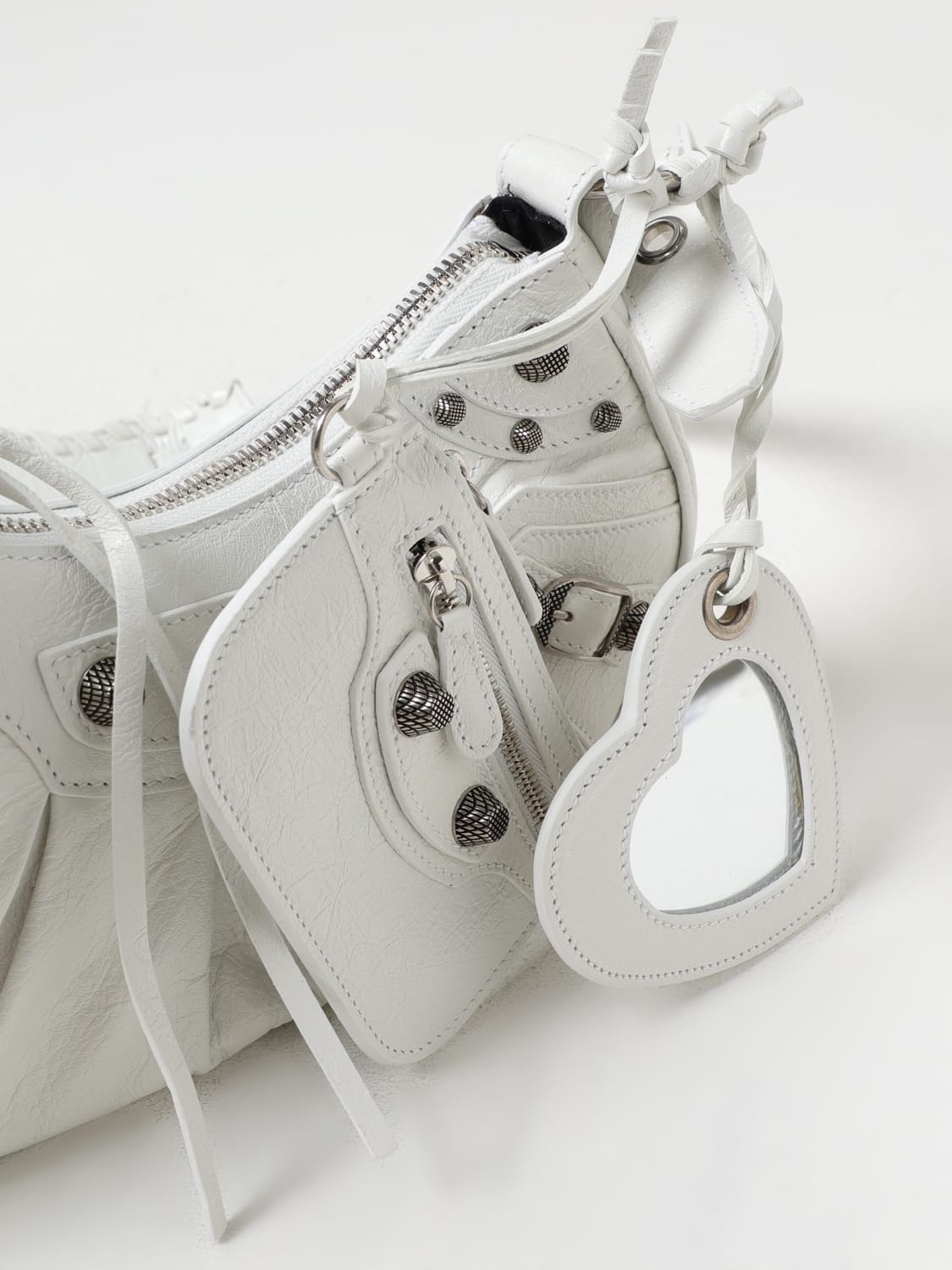 BALENCIAGA CROSSBODY BAG: Shoulder bag woman Balenciaga, White - Img 4