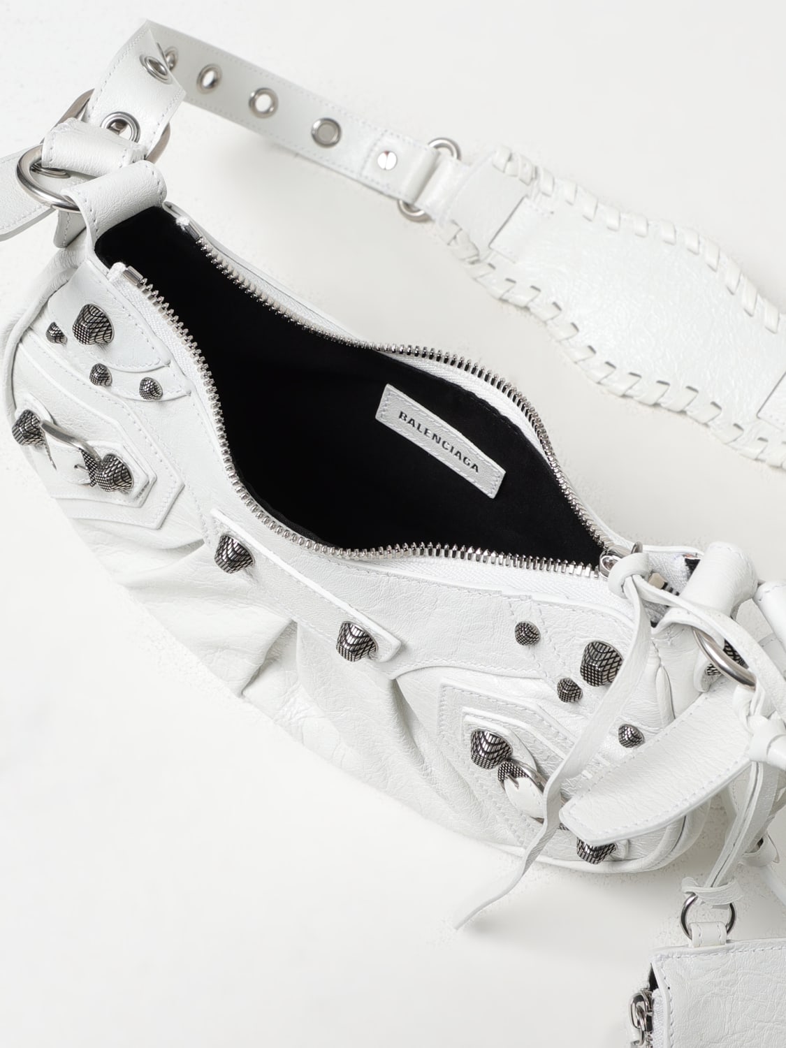 BALENCIAGA CROSSBODY BAG: Shoulder bag woman Balenciaga, White - Img 5