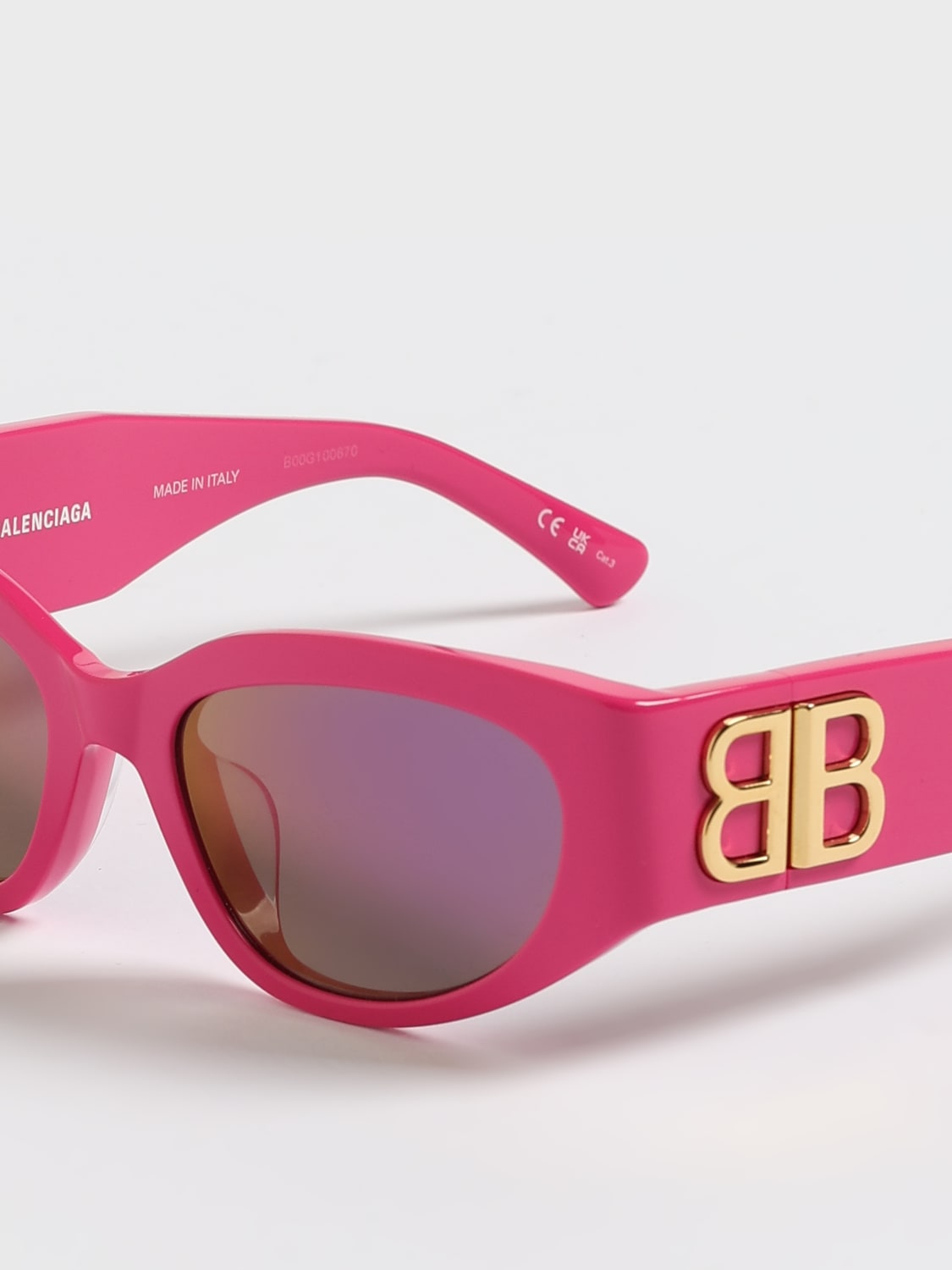 BALENCIAGA SUNGLASSES: Sunglasses woman Balenciaga, Fuchsia - Img 5