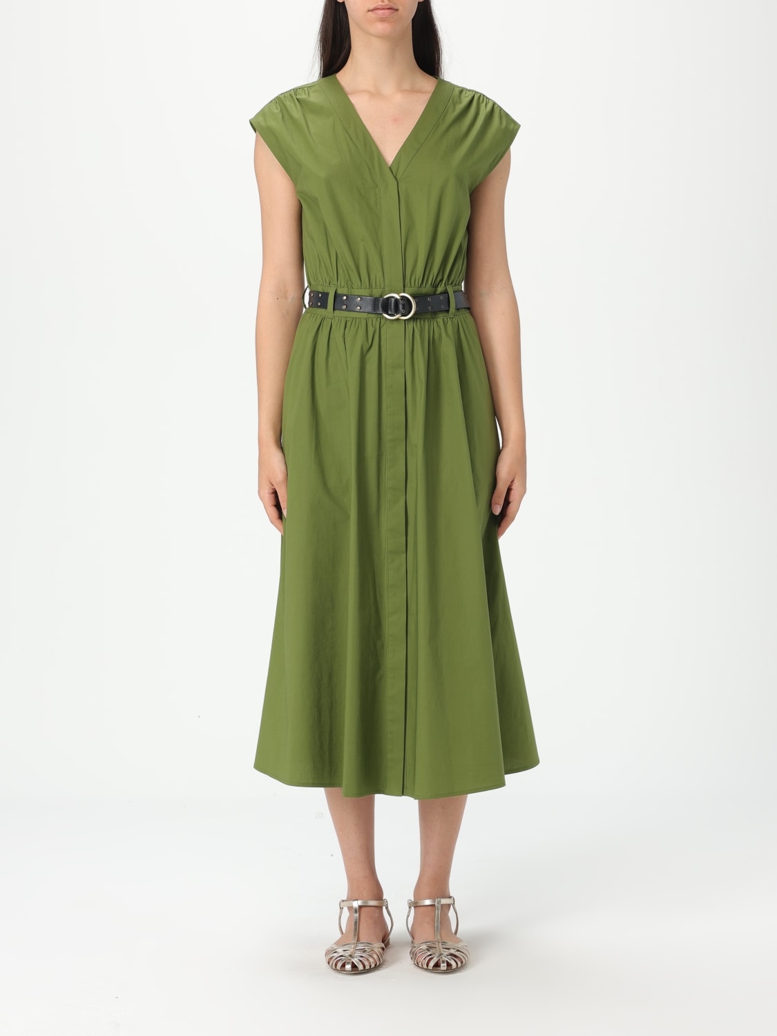 MICHAEL KORS ABITO: Abito Michael Kors in misto cotone , Verde - Img 1