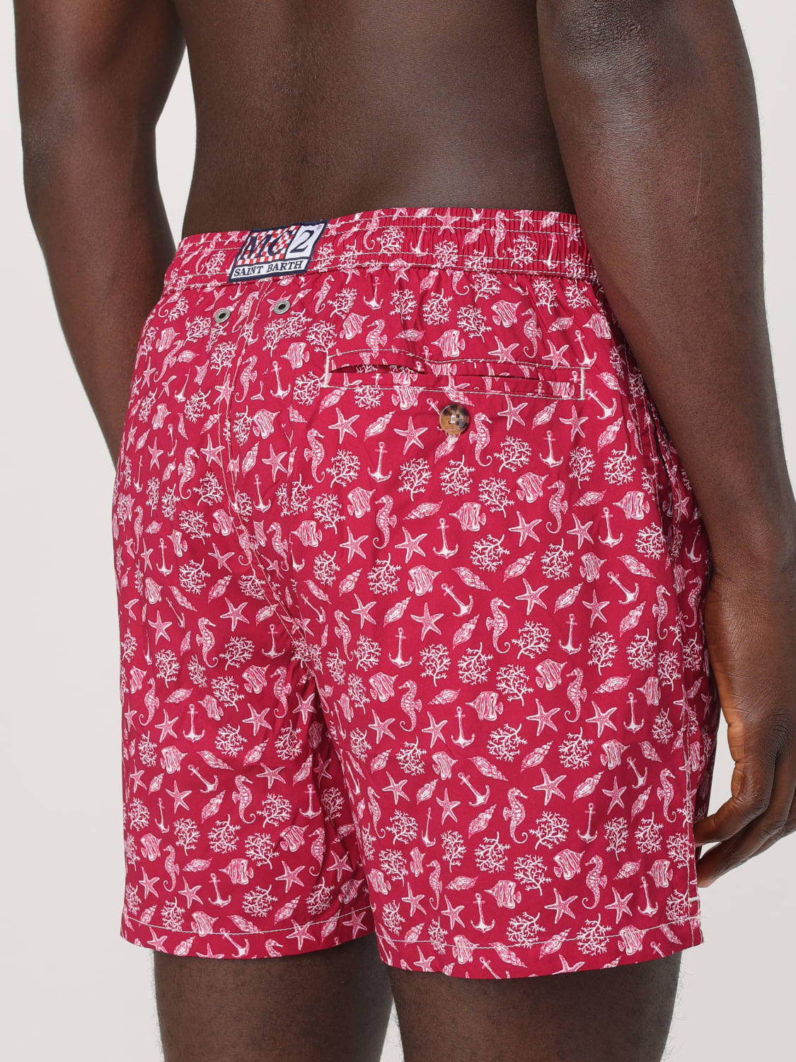MC2 SAINT BARTH BADEMODE: Bademode herren Mc2 Saint Barth, Burgunderrot - Img 3