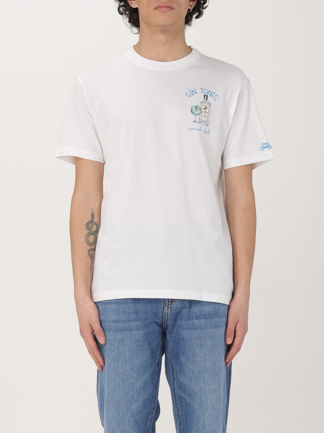 Tシャツ・カットソー MC2 SAINT BARTH Men T Shirts TSHM001 02498H01N White MC2 SAINT BARTH: T-shirt men - White | Mc2 Saint Barth t