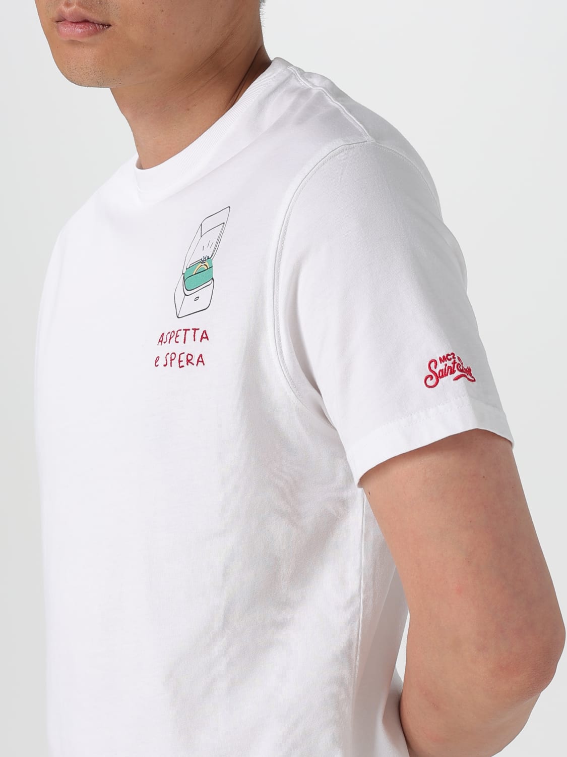 MC2 SAINT BARTH T-SHIRT: T-shirt men Mc2 Saint Barth, White - Img 3