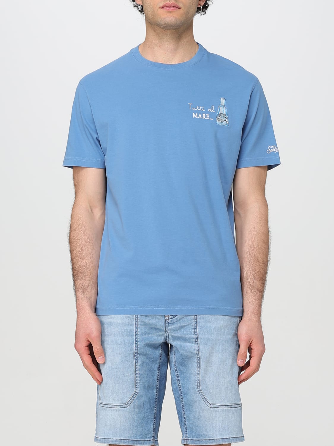 MC2 SAINT BARTH T-SHIRT: T-shirt men Mc2 Saint Barth, Blue - Img 1